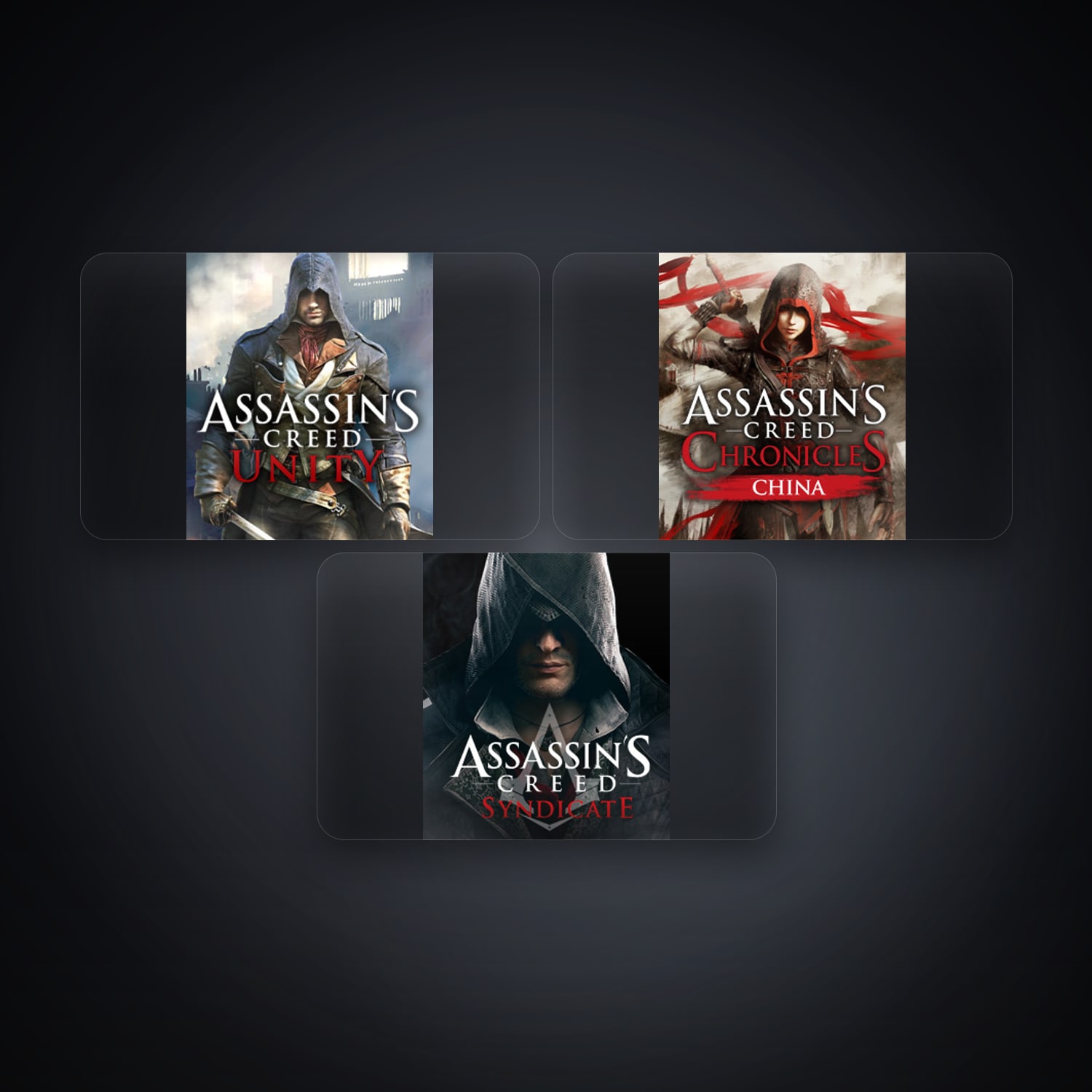 Ubisoft Assassin's Creed Unity + Assassin's Creed Chronicles China — US — 3 games — HabibiAccounts