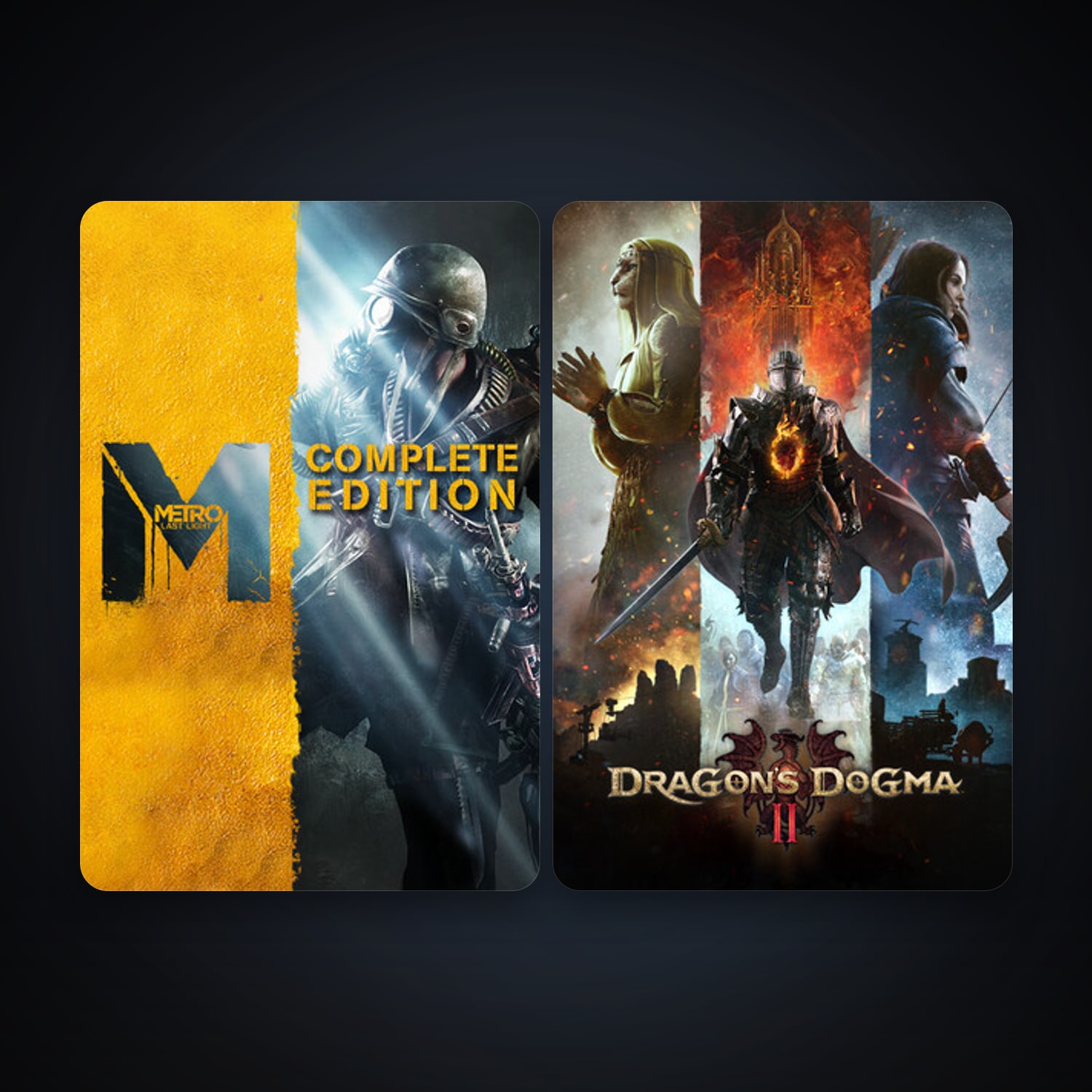 Metro: Last Light + Dragon's Dogma 2, 3 games, clean — HabibiAccounts