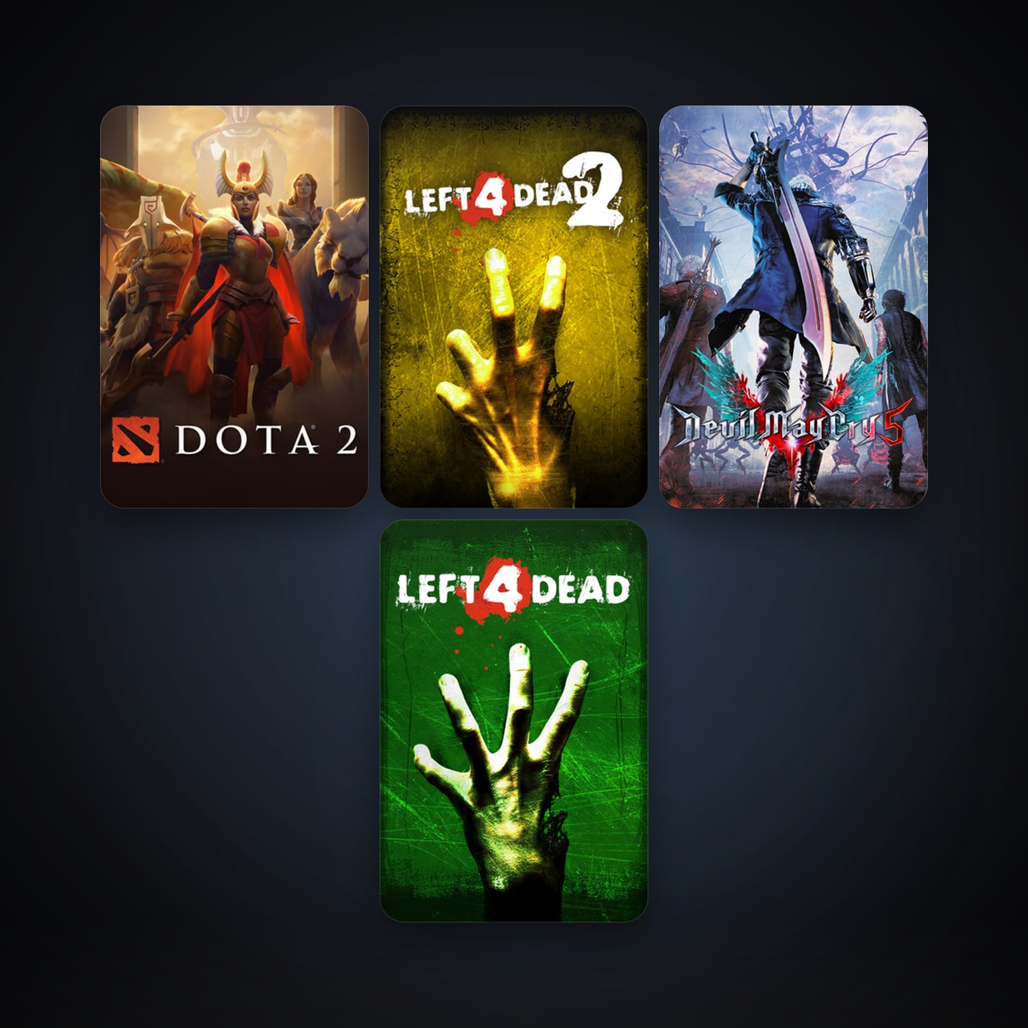 Left 4 Dead + Left 4 Dead 2, 4 games, clean — HabibiAccounts