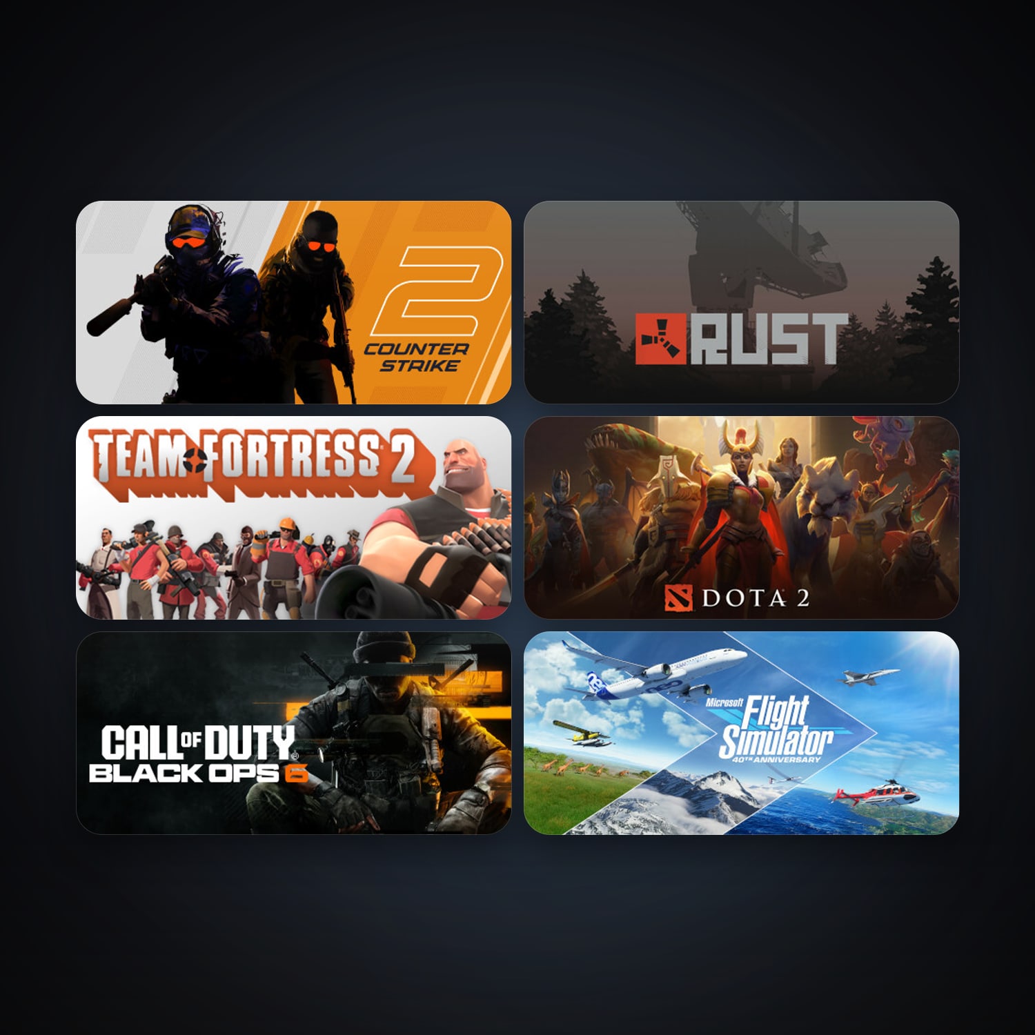 Team Fortress 2 + Dota 2, 70 games, Steam 11, clean — HabibiAccounts