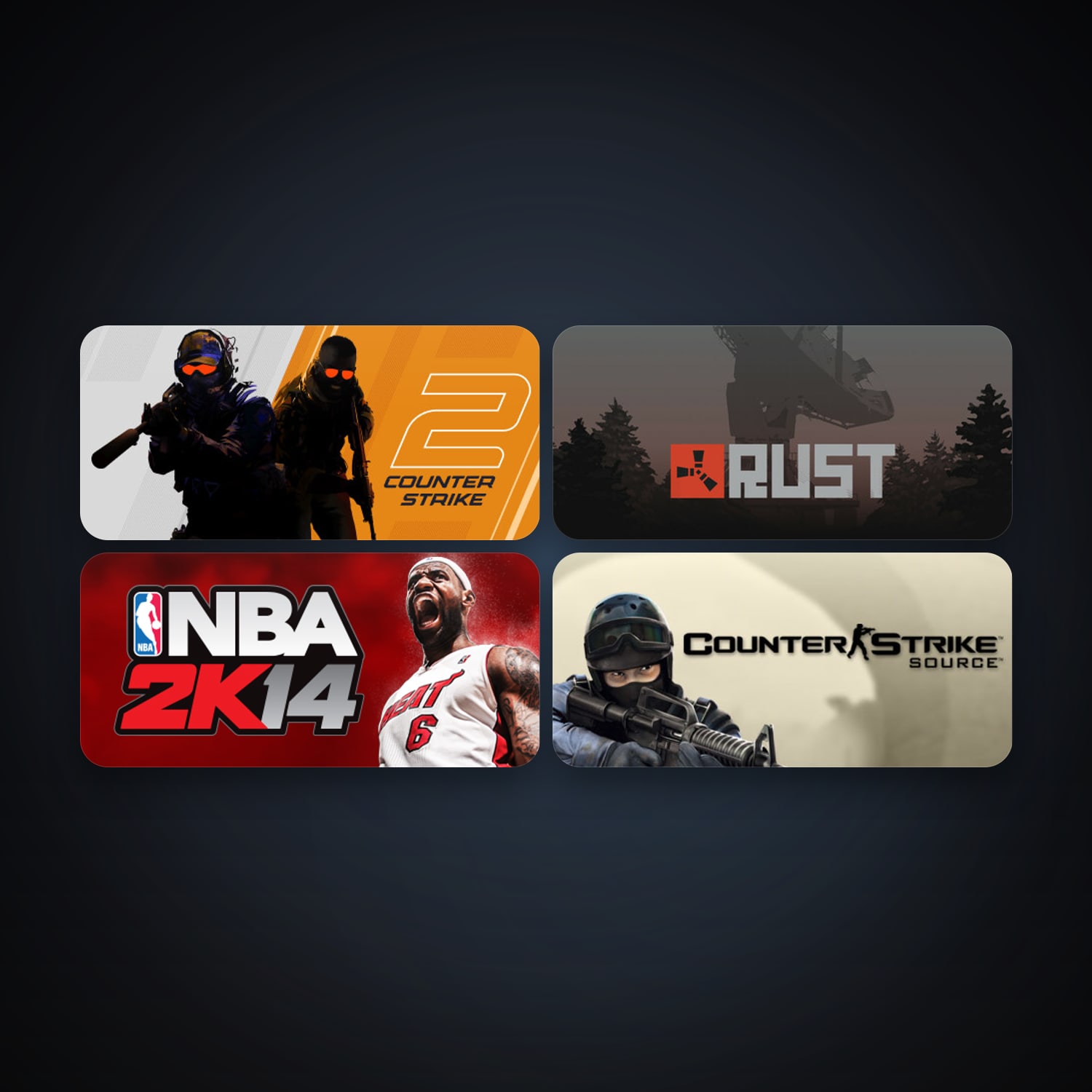Counter-Strike + Counter-Strike: Source, 11 games, clean — HabibiAccounts