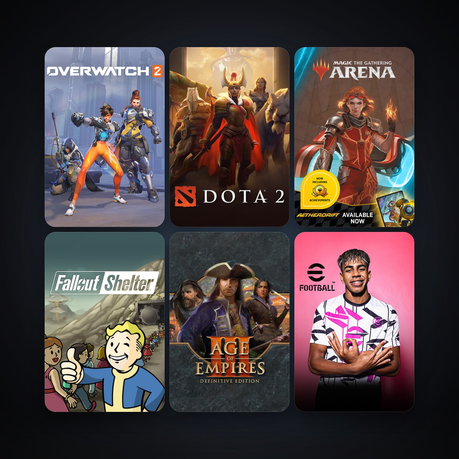 Dota 2 + Fallout Shelter, 23 games, clean — HabibiAccounts