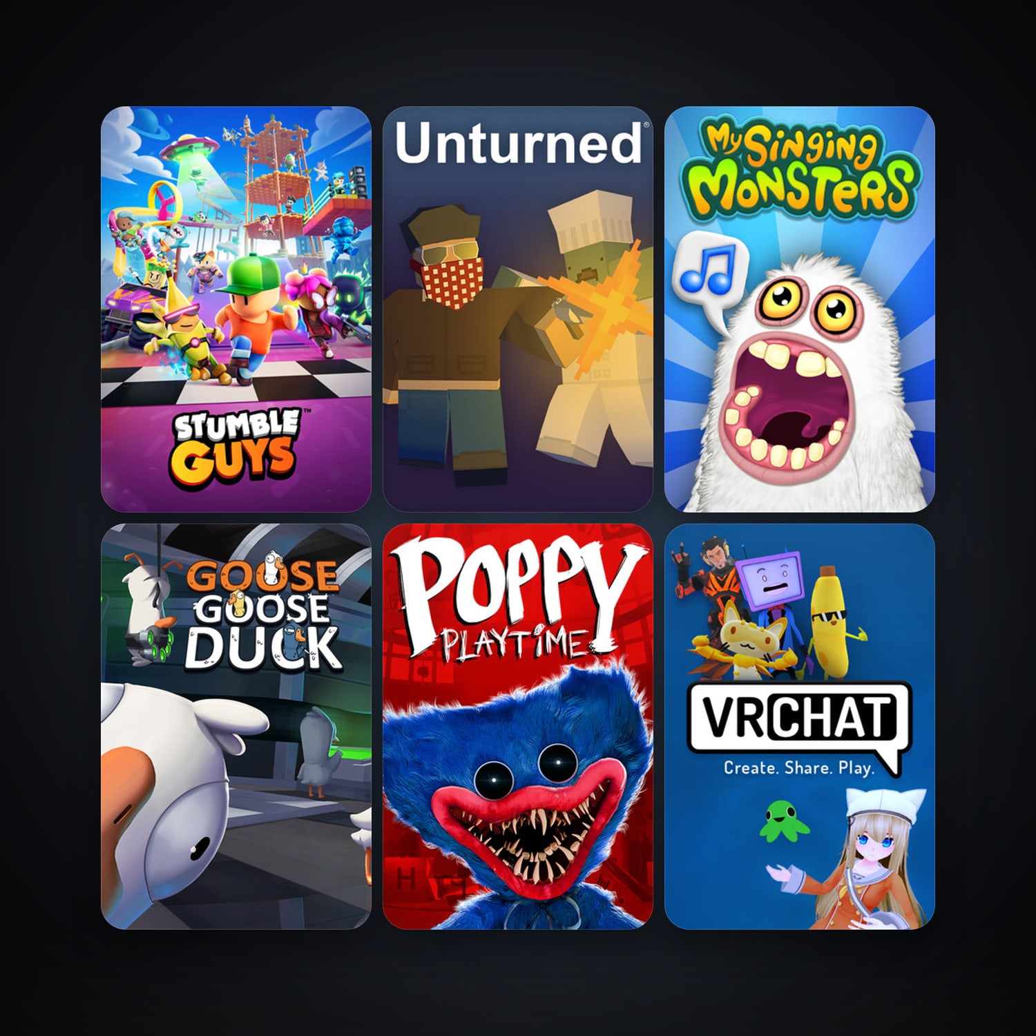 Unturned + VRChat, 28 games, clean — HabibiAccounts