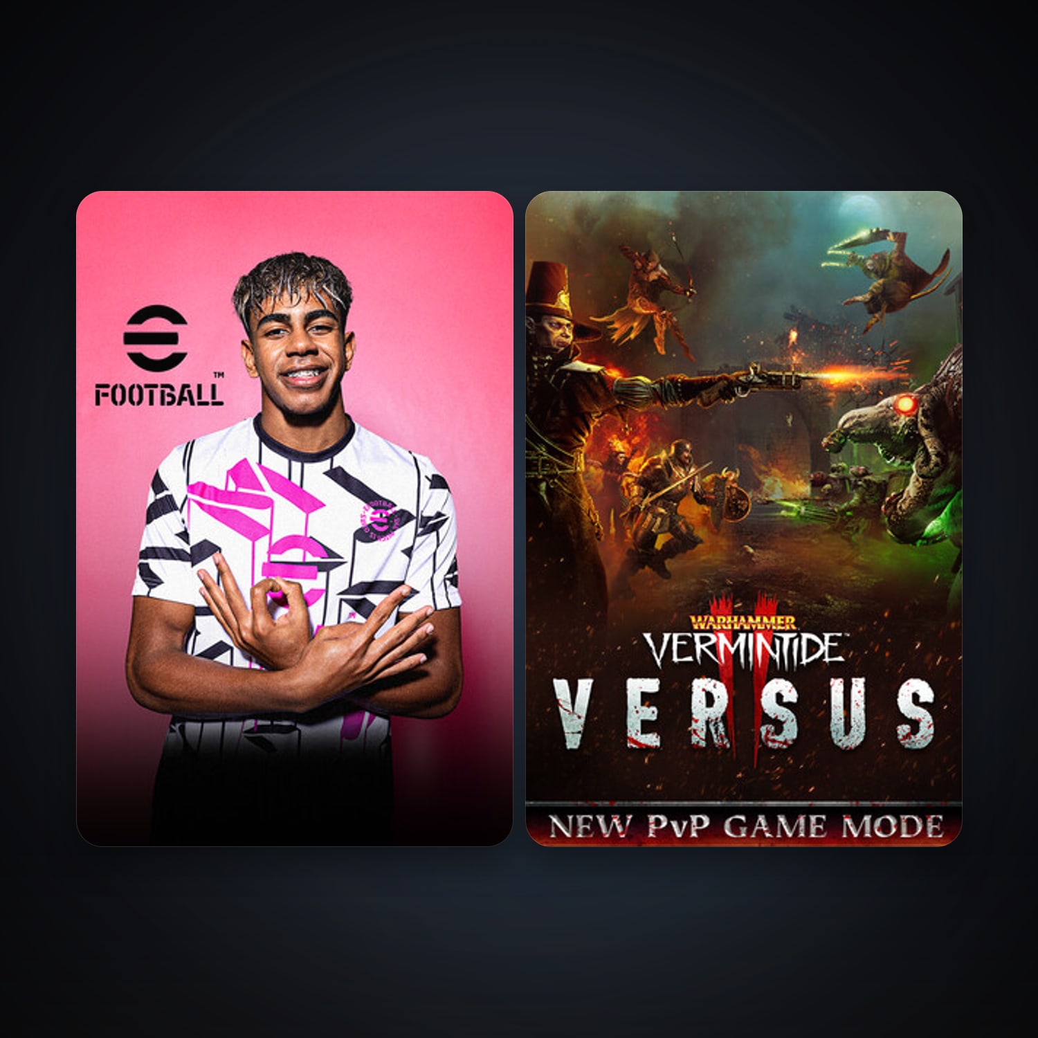 Steam account: Warhammer: Vermintide 2 + eFootball 2024, 2 games, clean — HabibiAccounts
