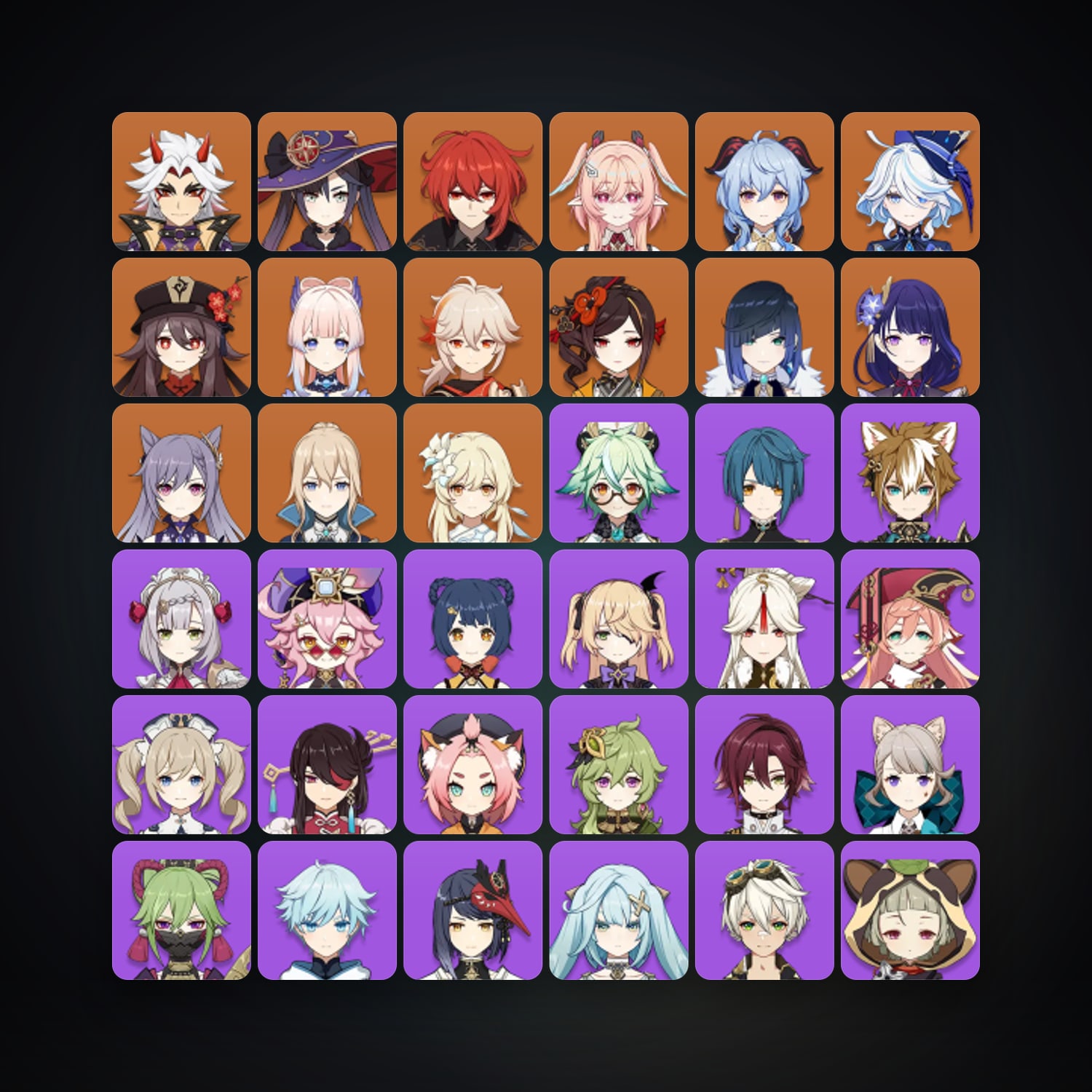 Genshin Impact | AR 57 | 52 Chars | 14× 5★ — Genshin / miHoYo Account — HabibiAccounts