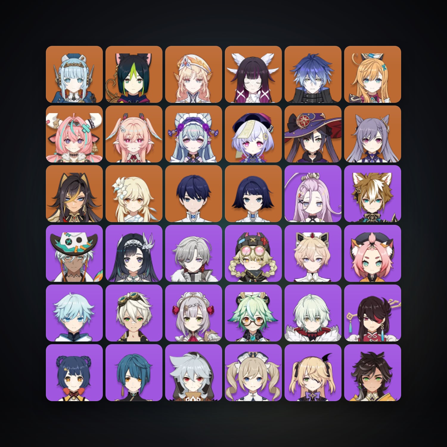Genshin Impact | AR 57 | 56 Chars | 13× 5★ — Genshin / miHoYo Account — HabibiAccounts