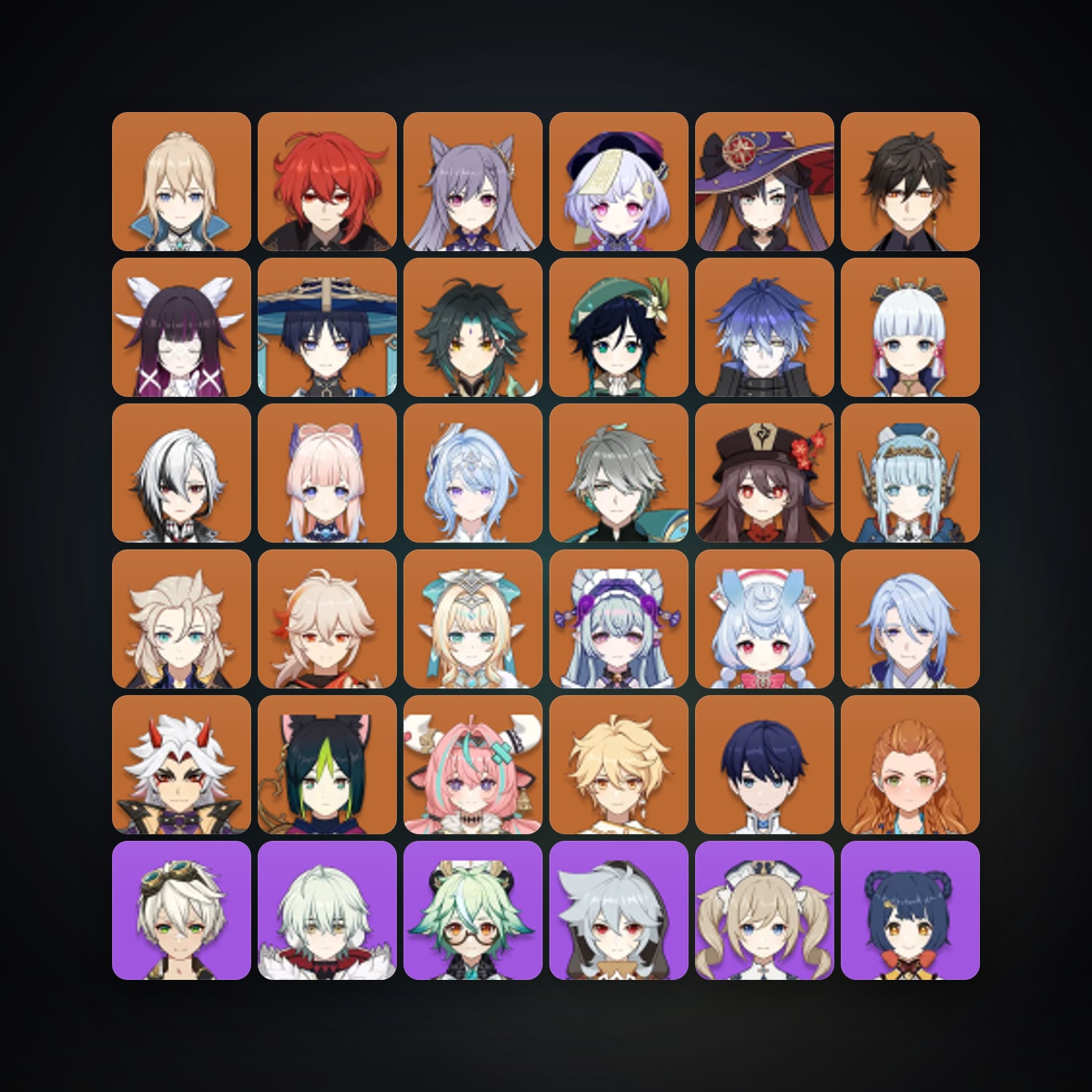 Genshin Impact | AR 57 | 73 Chars | 27× 5★ — Genshin / miHoYo Account — HabibiAccounts