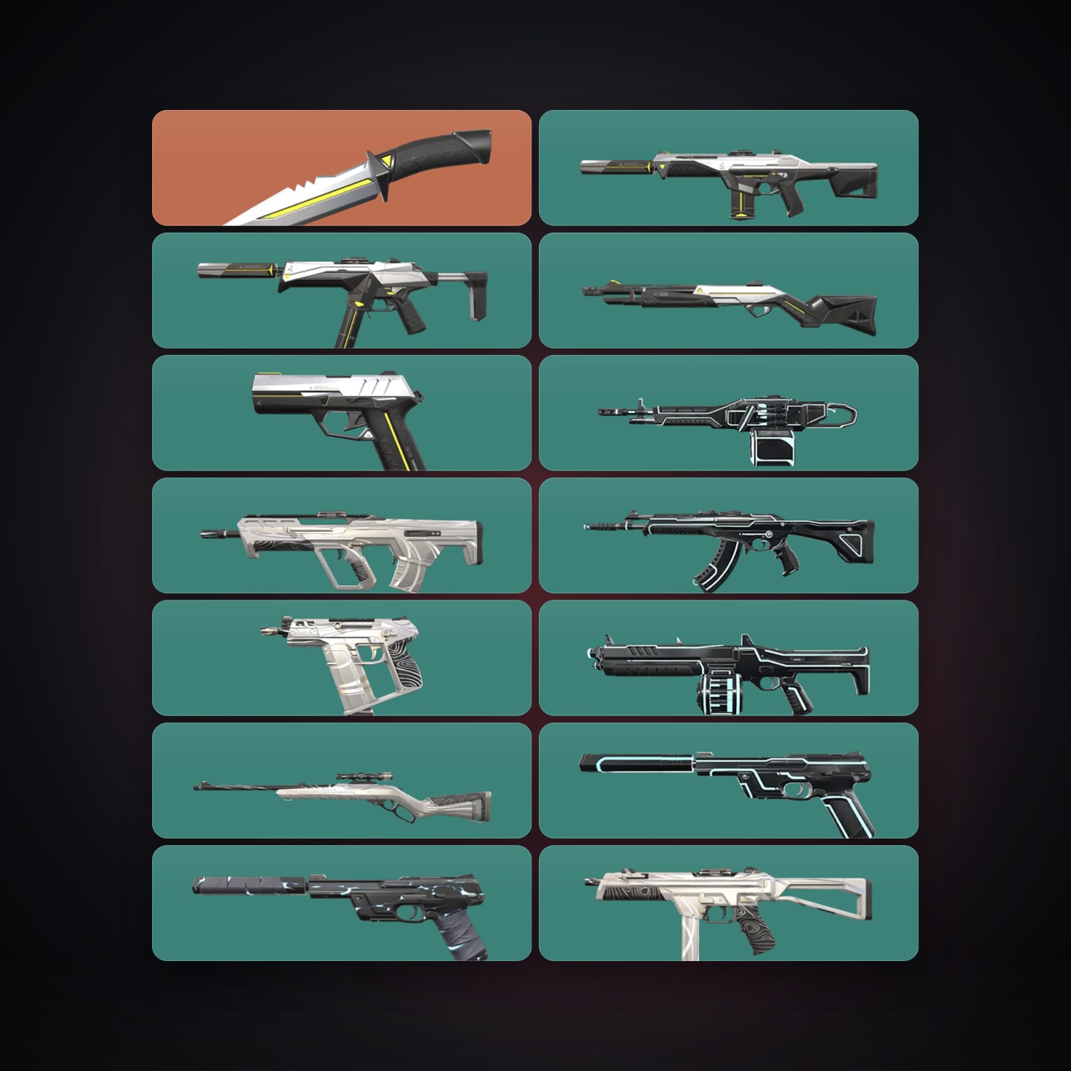 LA locker — 1 knives, 14 skins, lvl 24 — HabibiAccounts