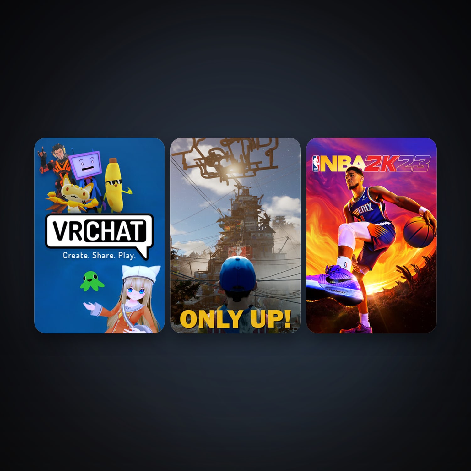 VRChat + NBA 2K23, 9 games, clean — HabibiAccounts