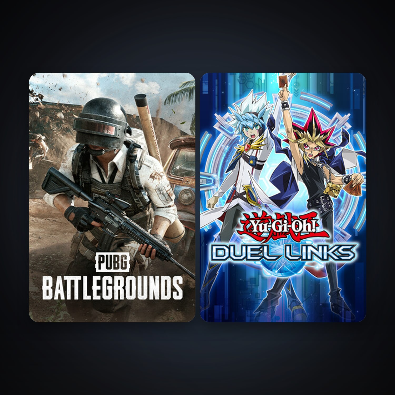 PUBG: BATTLEGROUNDS + Yu-Gi-Oh! Duel Links, 3 games, clean — HabibiAccounts
