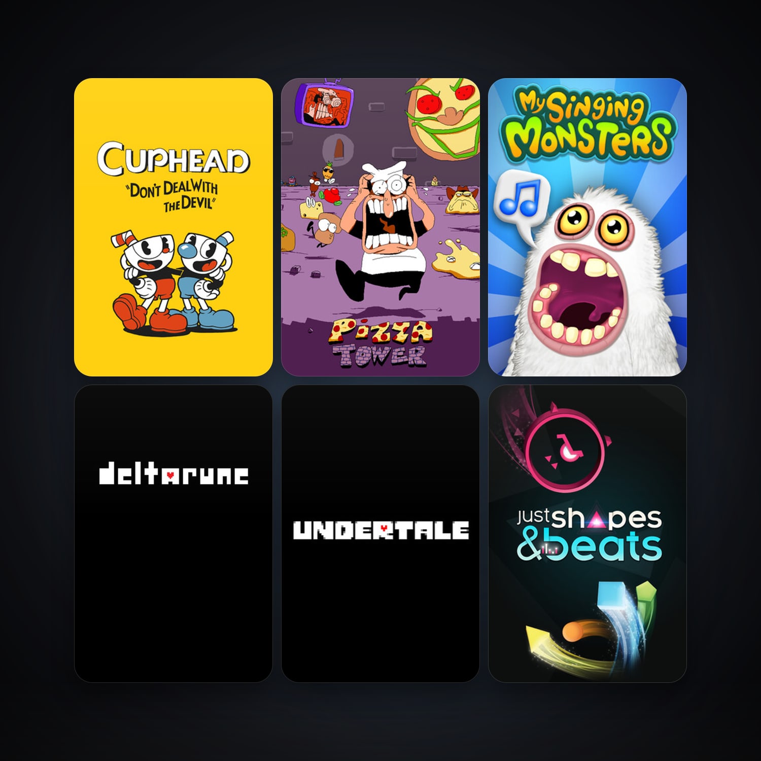 Cuphead + Undertale, 12 games, clean — HabibiAccounts
