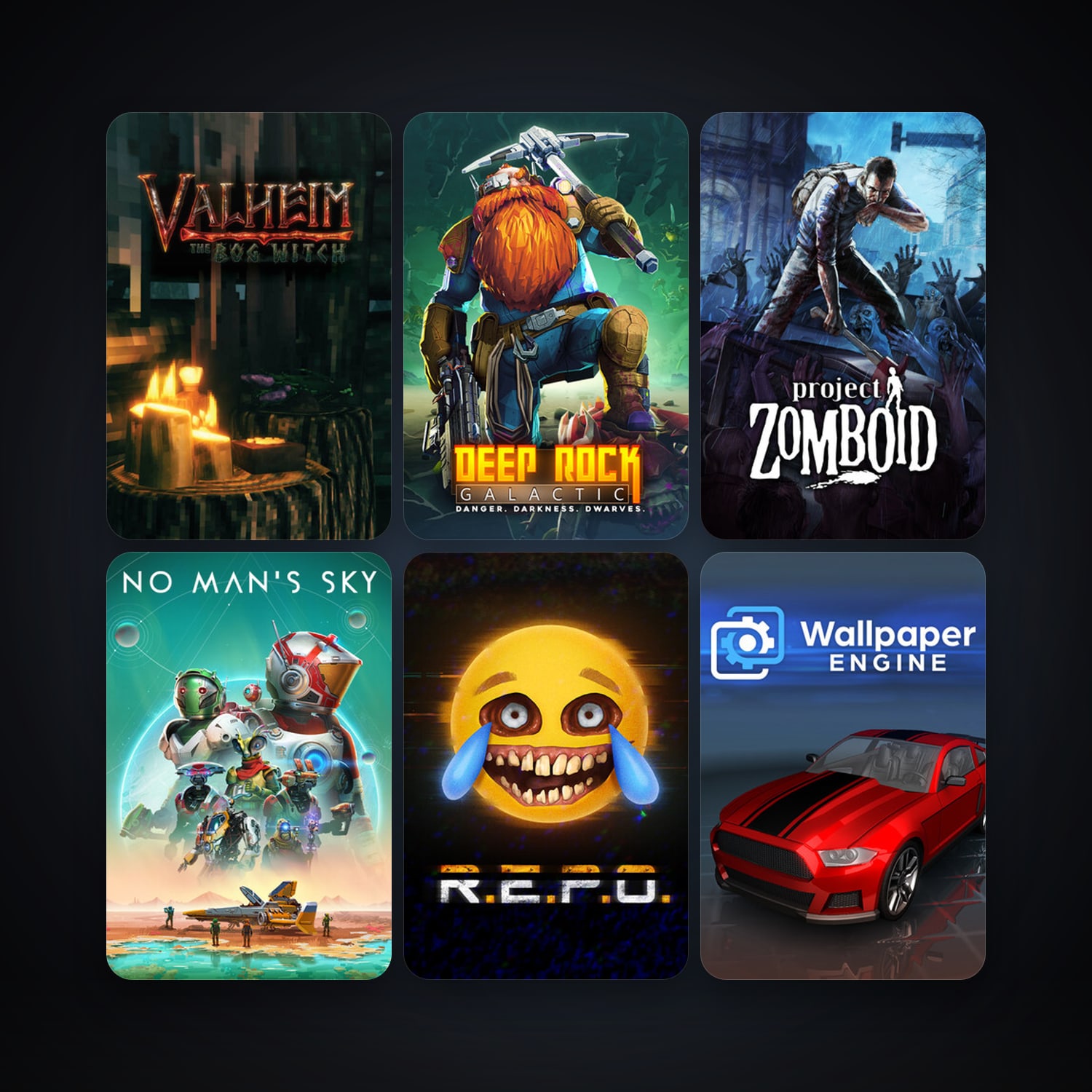 Project Zomboid + No Man's Sky, 60 games, clean — HabibiAccounts