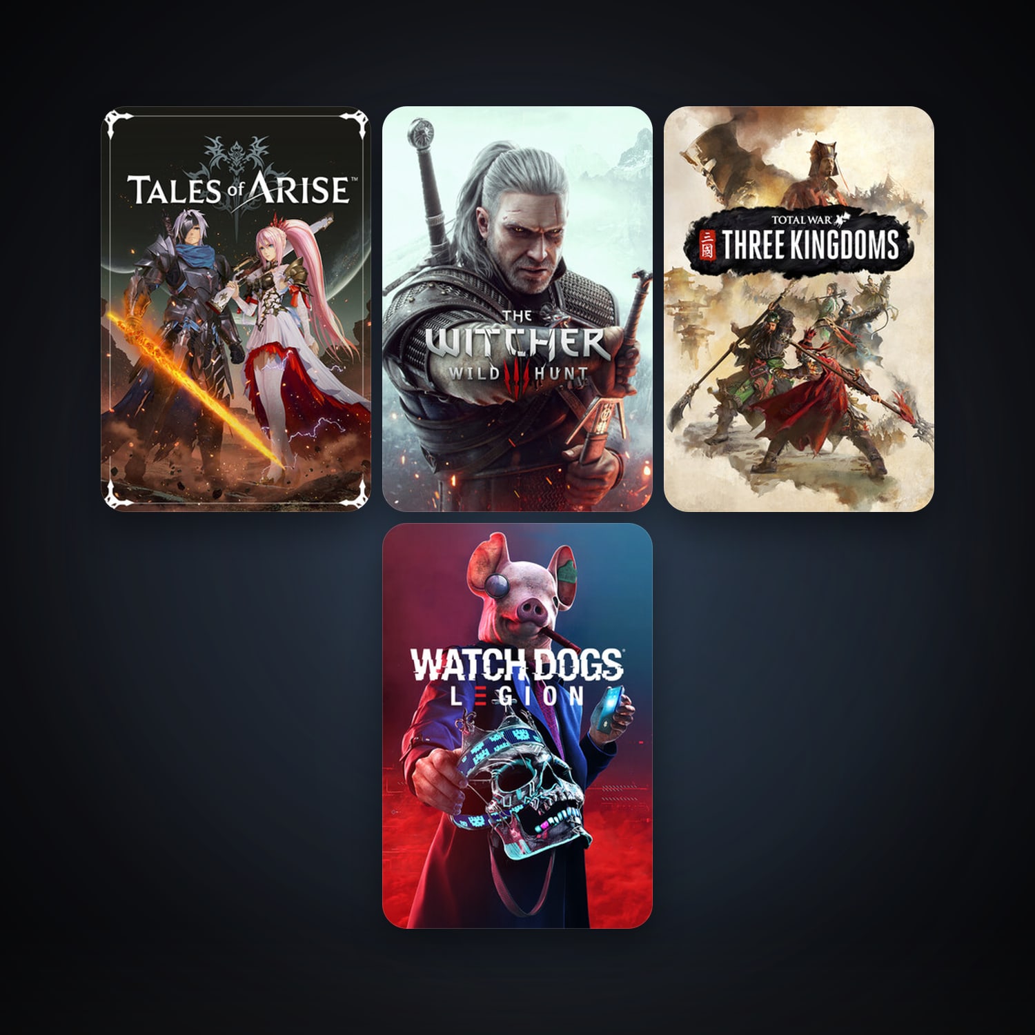 The Witcher 3: Wild Hunt + Tales of Arise, 6 games, clean — HabibiAccounts
