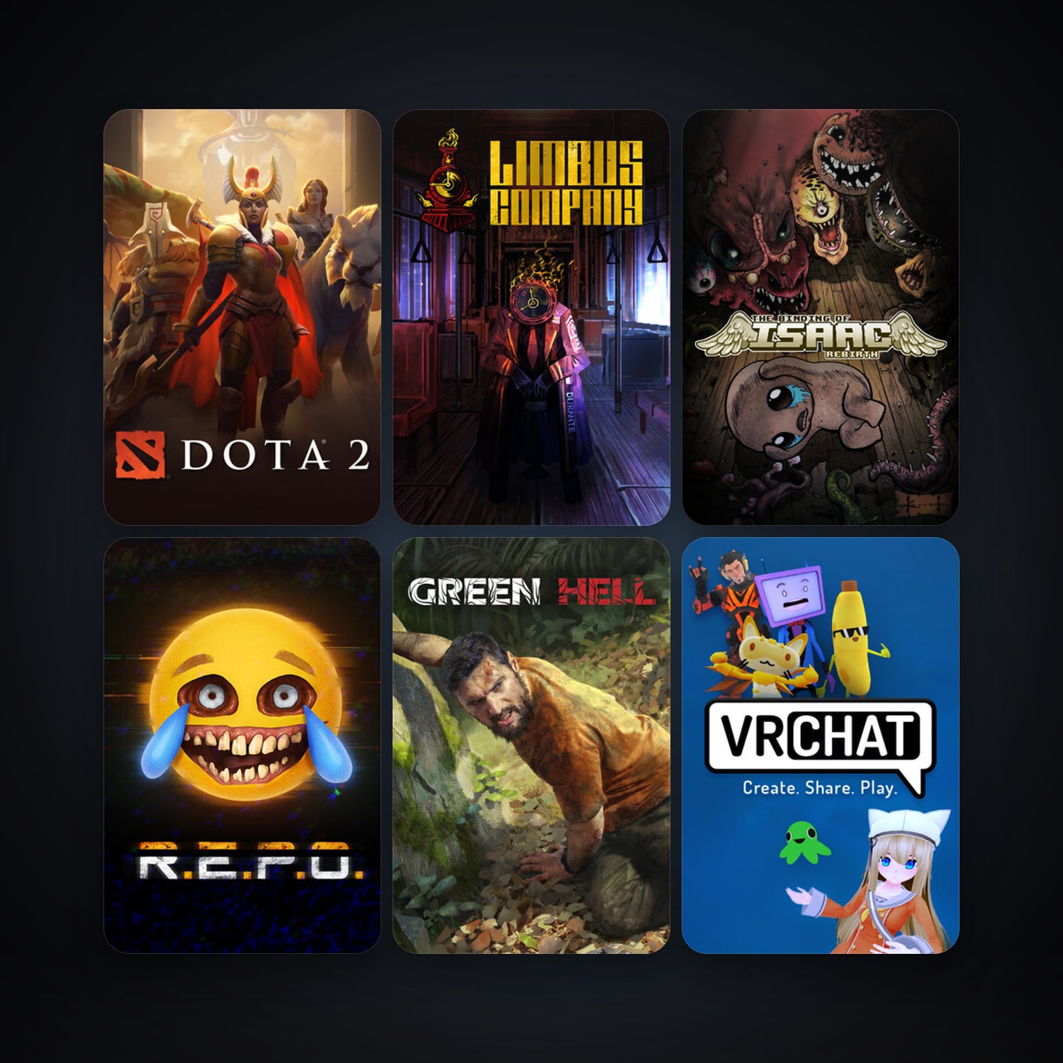 Dota 2 + The Binding of Isaac: Rebirth, 24 games, clean — HabibiAccounts