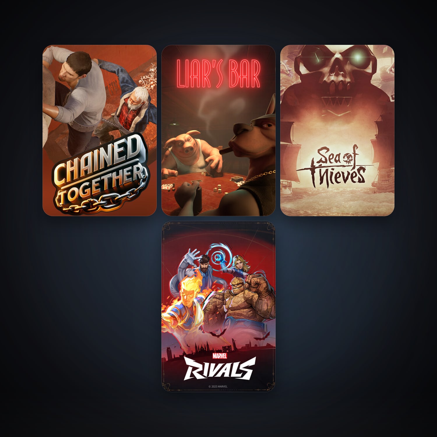 Sea of Thieves + Chained Together, 5 games, clean — HabibiAccounts