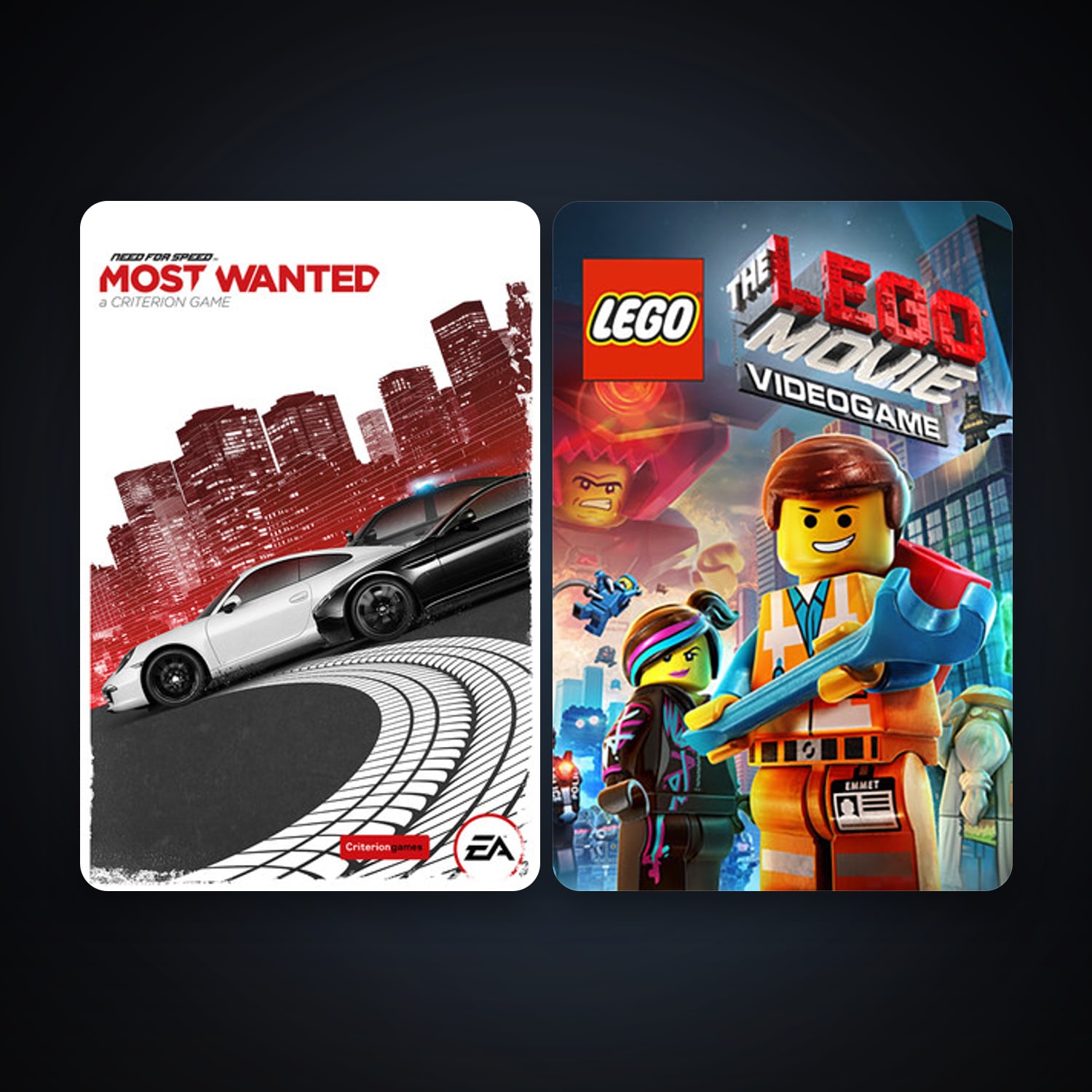 The LEGO Movie - Videogame + Need for Speed Most Wanted, 2 games, clean — HabibiAccounts
