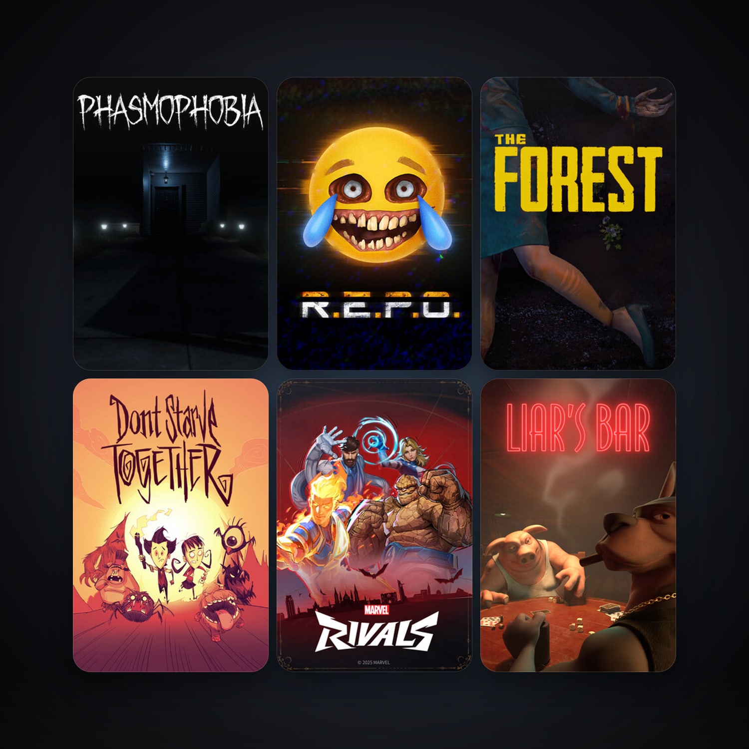The Forest + Don't Starve Together, 8 games, clean — HabibiAccounts