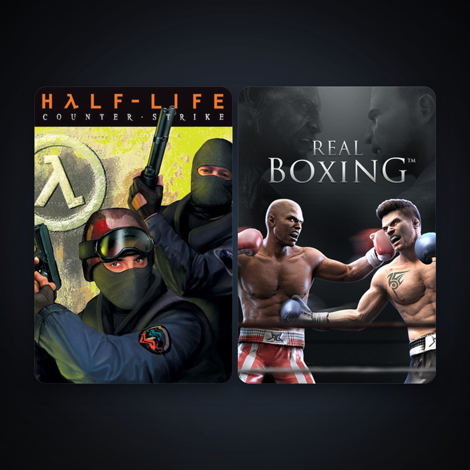 Counter-Strike + Real Boxing, 5 games, clean — HabibiAccounts