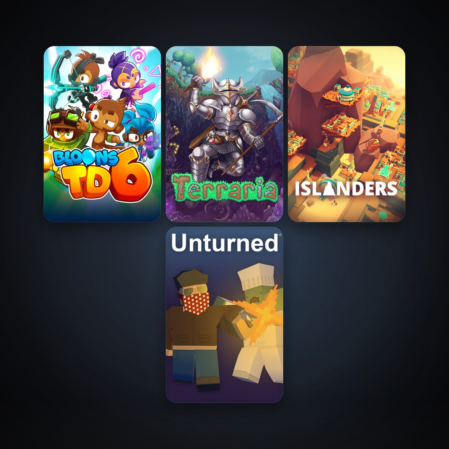 Terraria + Unturned, 9 games, clean — HabibiAccounts