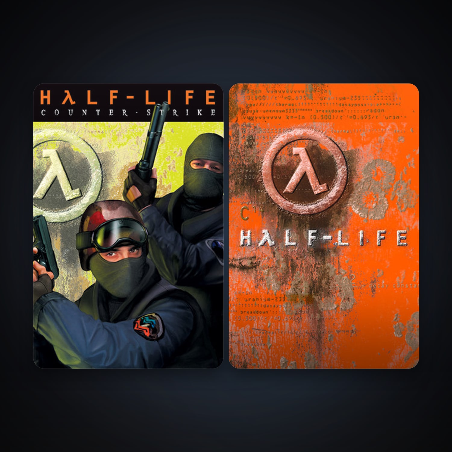 Counter-Strike + Half-Life, 4 games, clean — HabibiAccounts