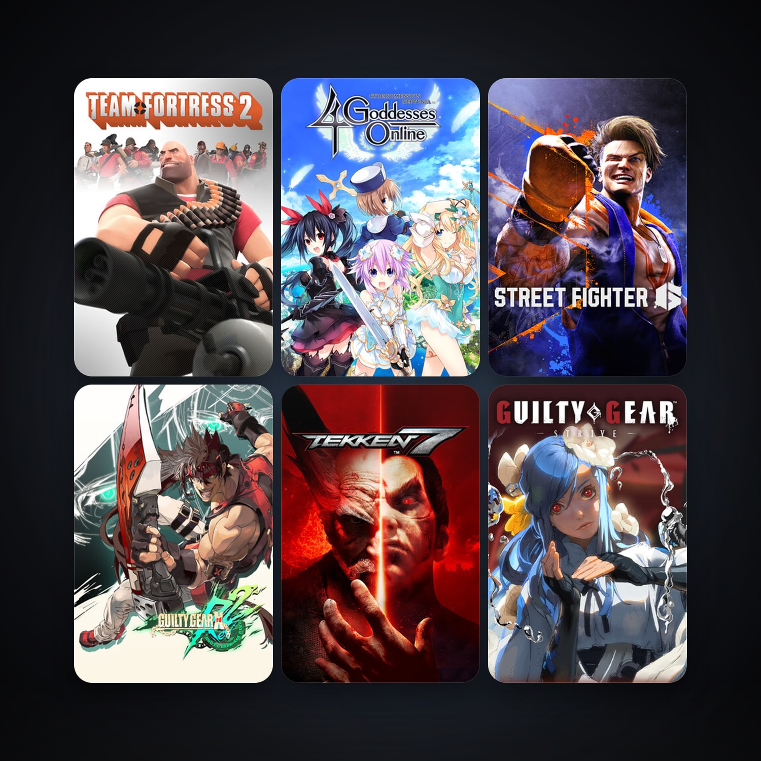 Team Fortress 2 + TEKKEN 7, 7 games, clean — HabibiAccounts