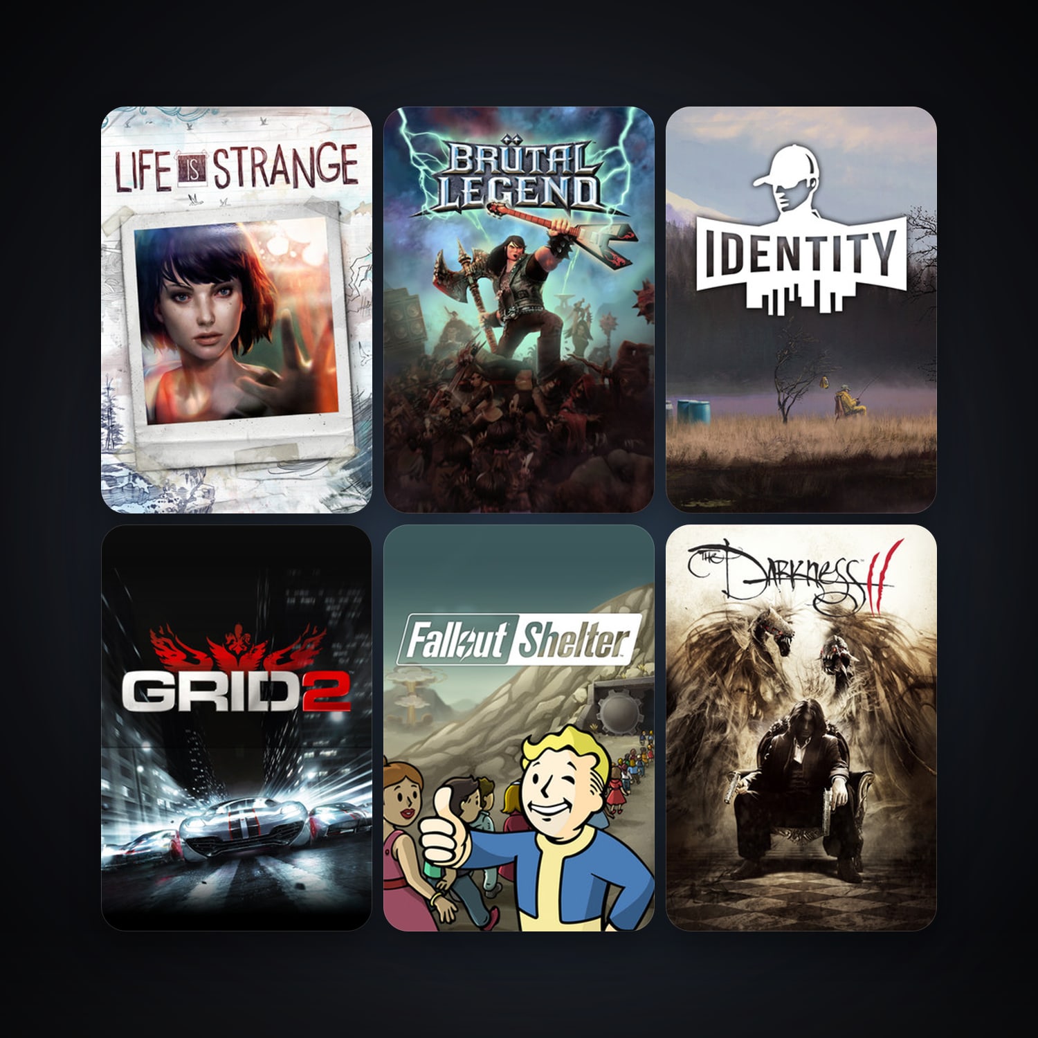 GRID 2 + The Darkness II, 42 games, clean — HabibiAccounts