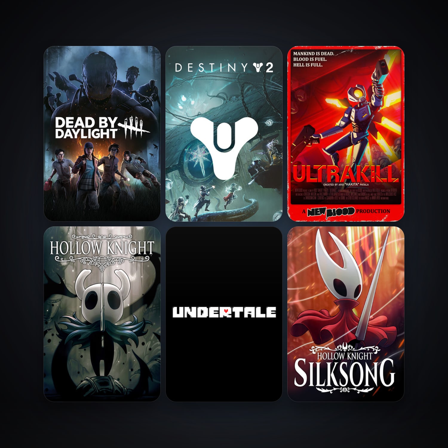 Hollow Knight + Undertale, 39 games, clean — HabibiAccounts