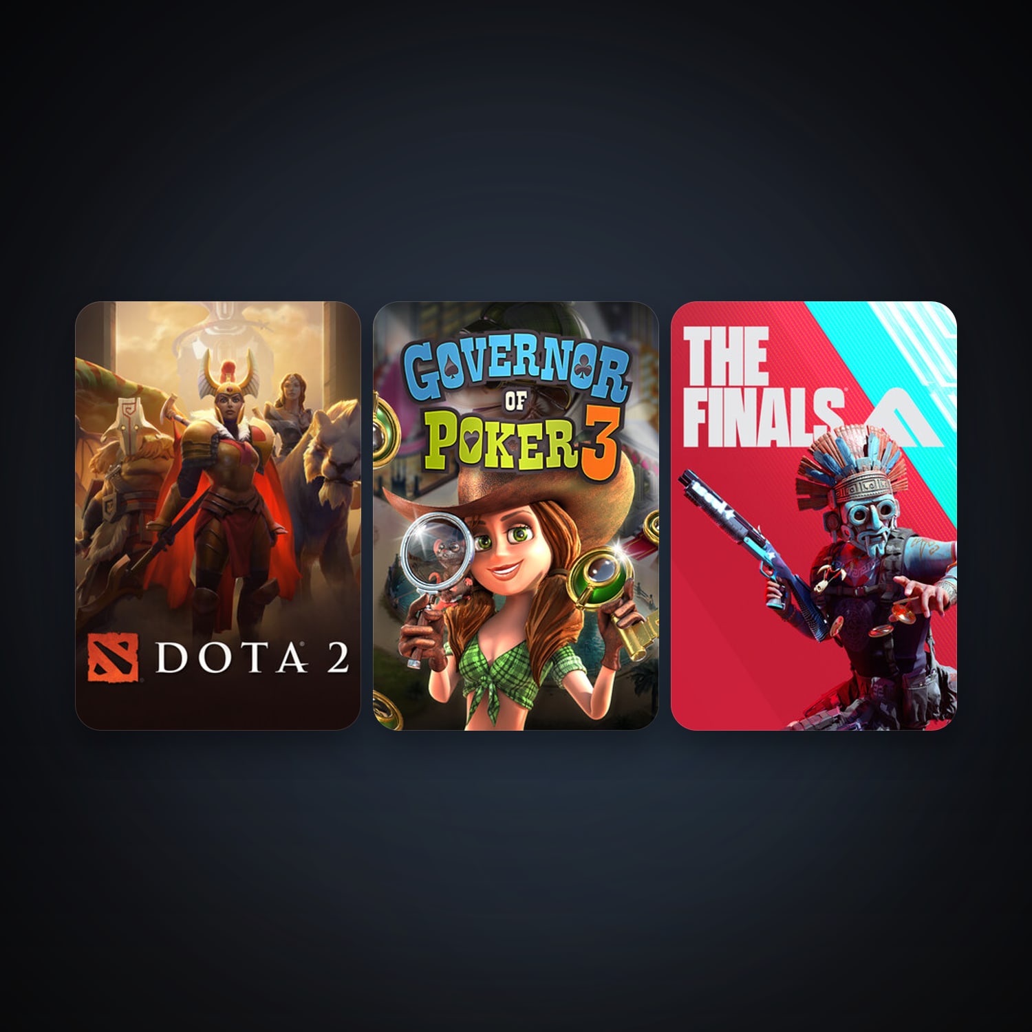Dota 2 + Governor of Poker 3, 4 games, clean — HabibiAccounts