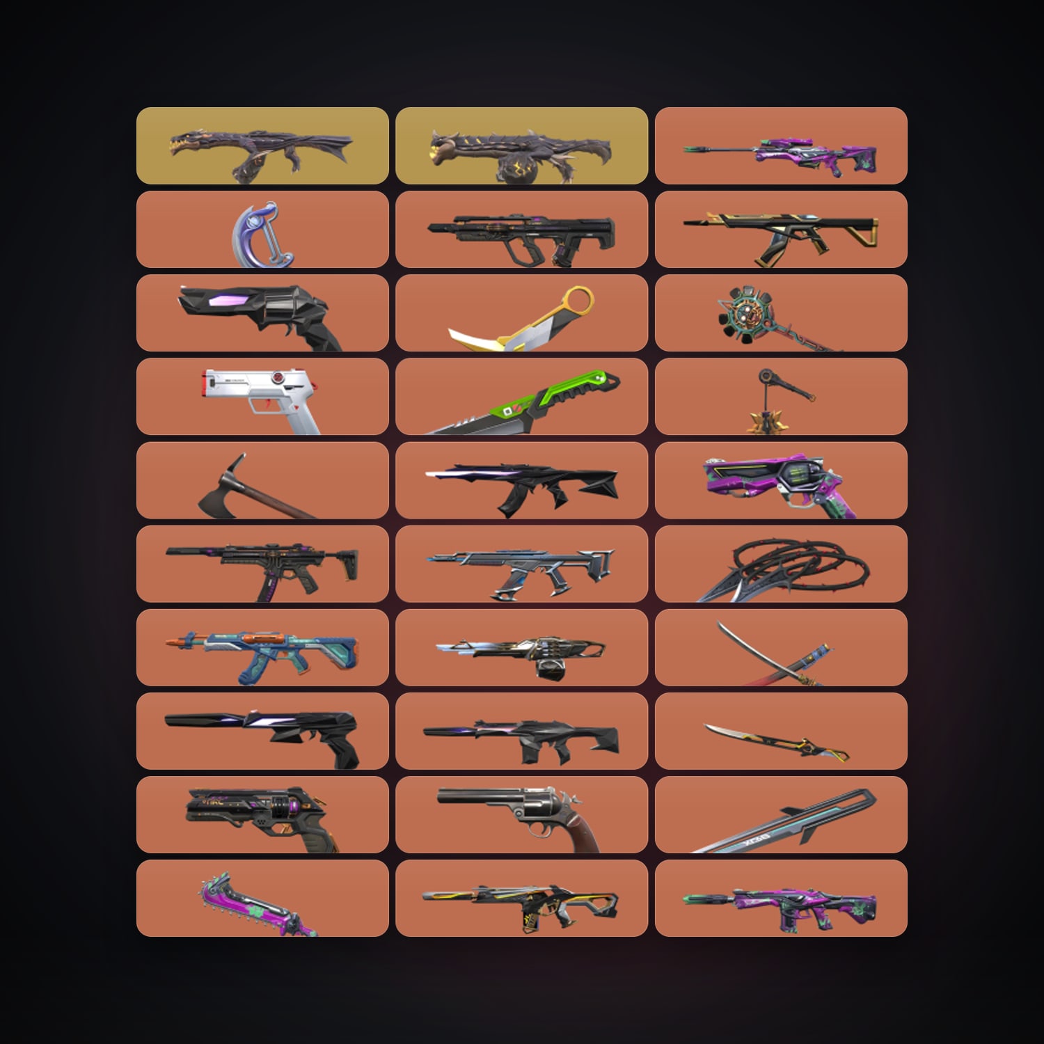 BR Gold 2 locker — 16 knives, 163 skins, lvl 228 — HabibiAccounts