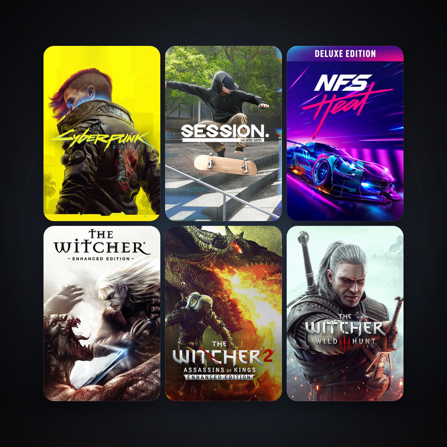 The Witcher: Enhanced Edition Director's Cut + The Witcher 2: Assassins of Kings Enhanced Edition, 9 games, clean — HabibiAccounts