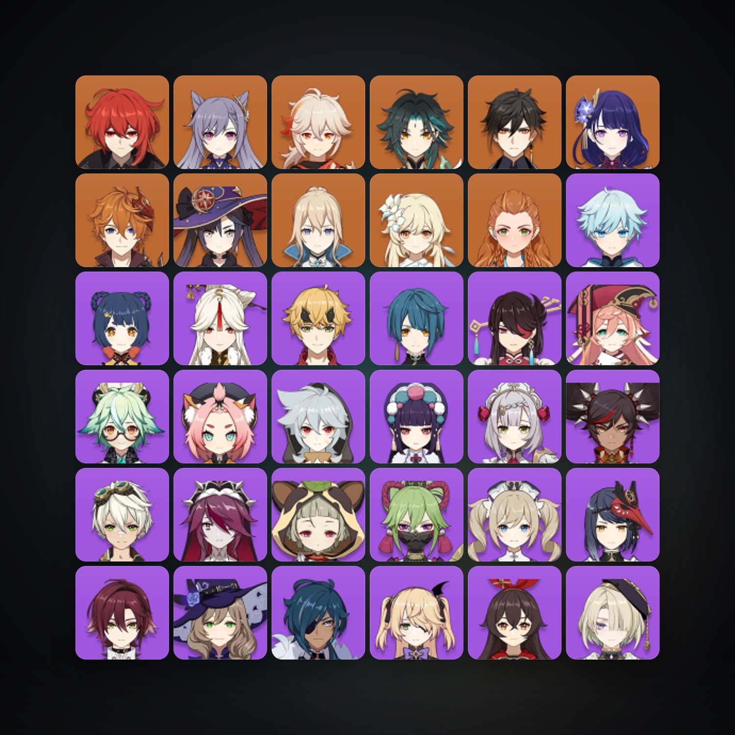 Genshin Impact | AR 56 | 39 Chars | 9× 5★ — Genshin / miHoYo Account — HabibiAccounts