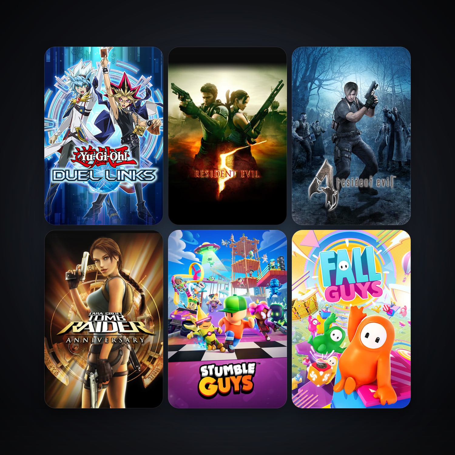 Tomb Raider: Anniversary + Resident Evil 5, 21 games, clean — HabibiAccounts