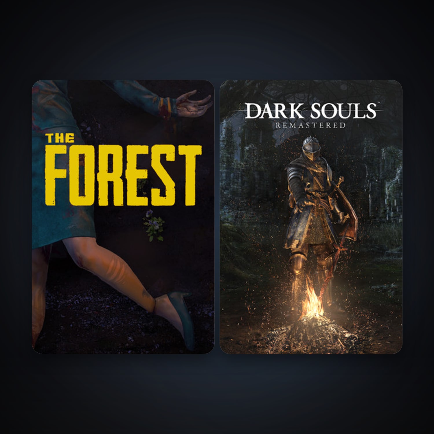 The Forest + DARK SOULS: REMASTERED, 2 games, clean — HabibiAccounts