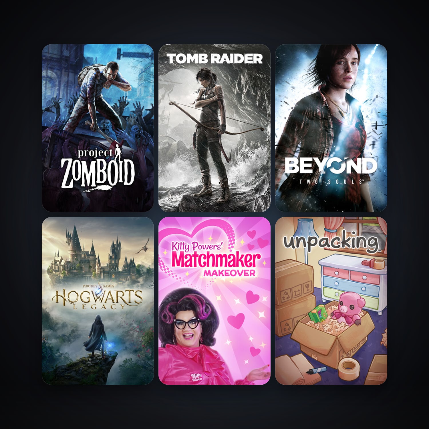 Project Zomboid + Tomb Raider, 45 games, clean — HabibiAccounts