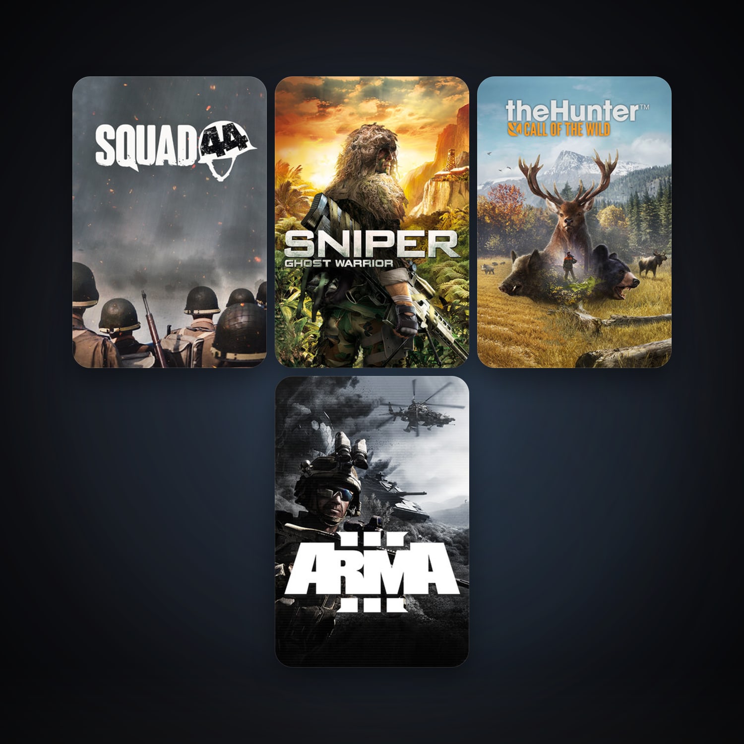 Sniper: Ghost Warrior + Arma 3, 7 games, clean — HabibiAccounts