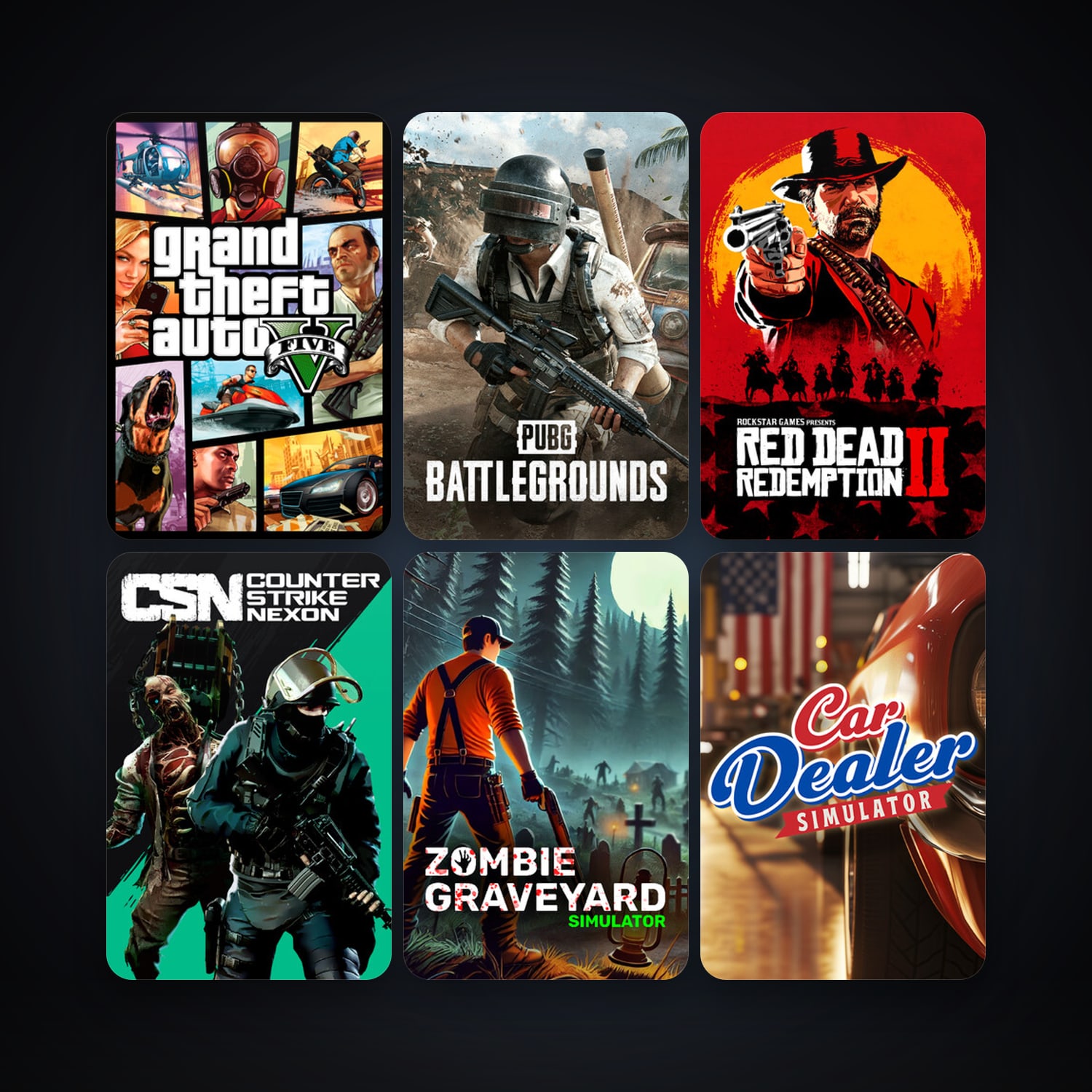 GTA V + Counter-Strike Nexon: Studio, 11 games, clean — HabibiAccounts