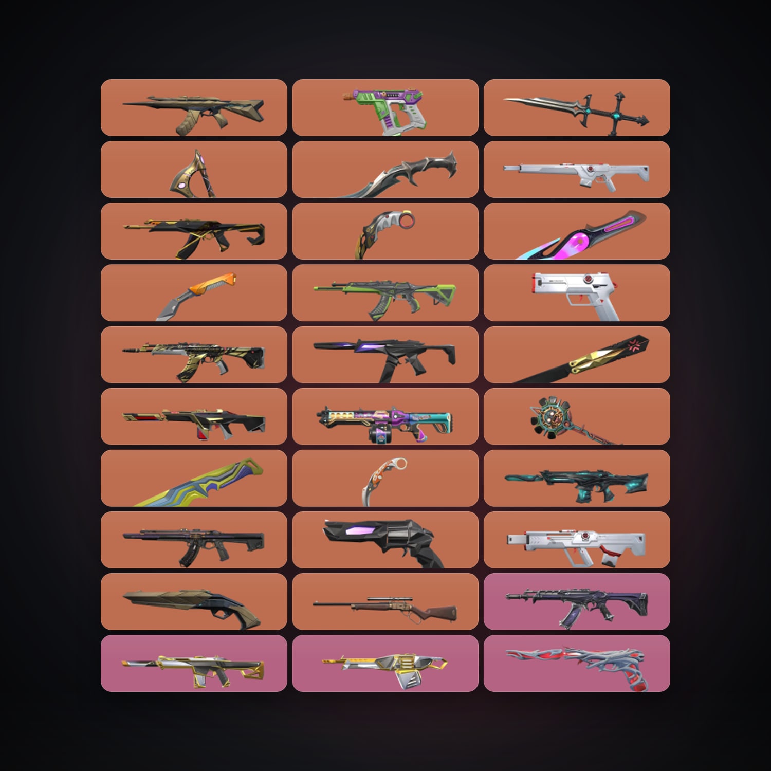 AP Diamond 3 locker — 10 knives, 134 skins, lvl 406 — HabibiAccounts