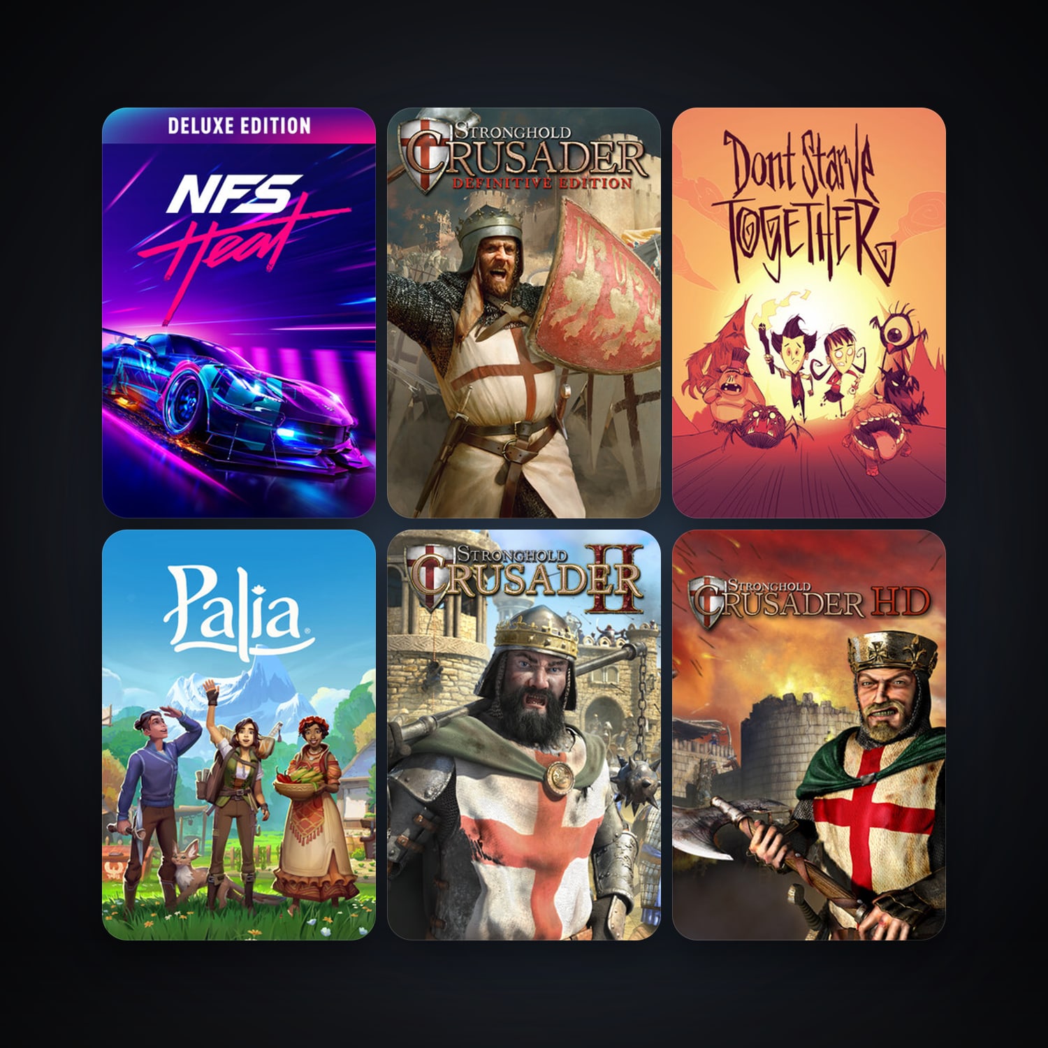 Stronghold Crusader HD + Stronghold Kingdoms, 24 games, clean — HabibiAccounts