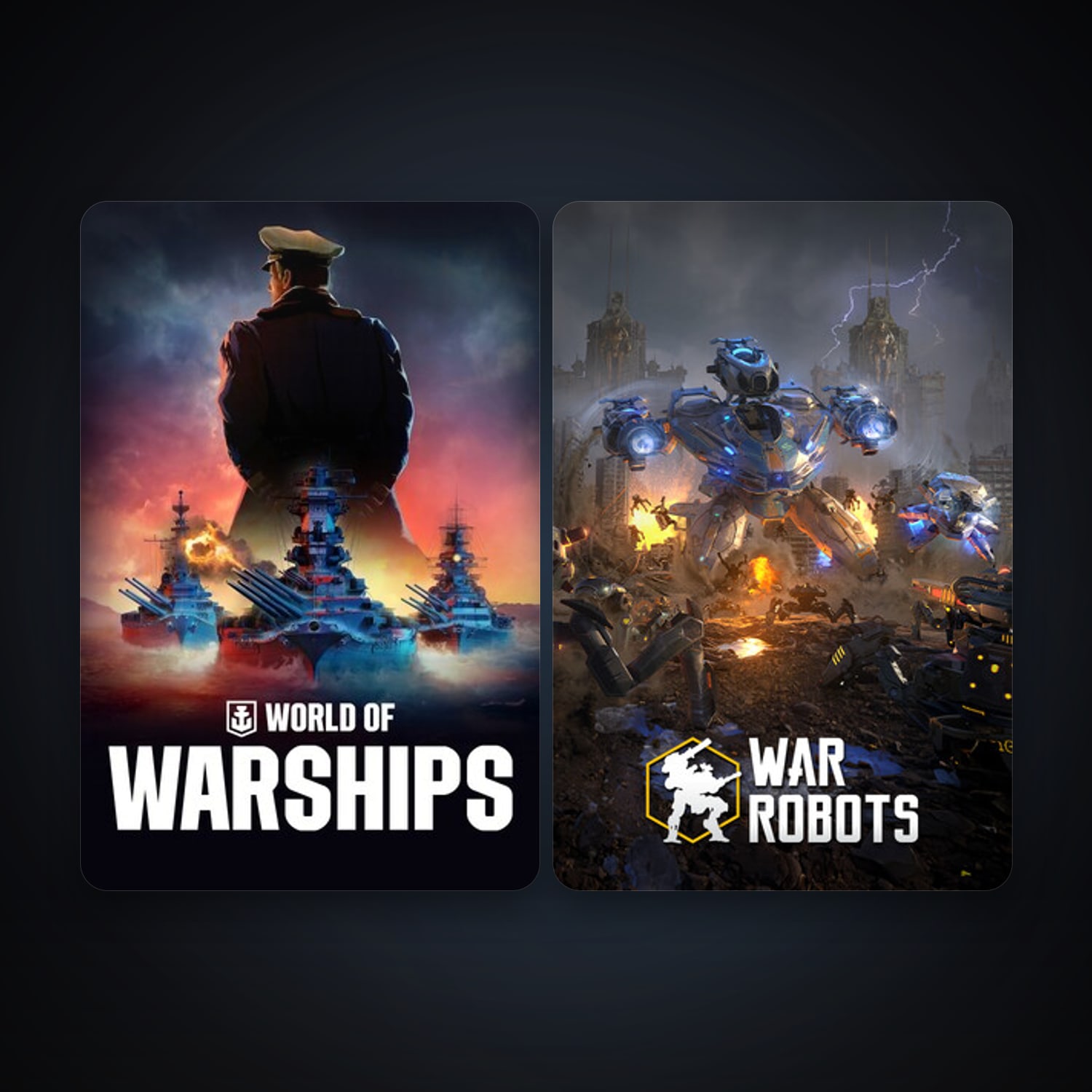 World of Warships + War Robots, 7 games, clean — HabibiAccounts
