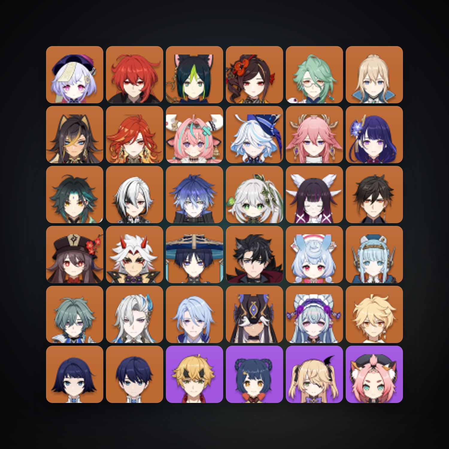 Genshin Impact | AR 60 | 82 Chars | 29× 5★ — HabibiAccounts