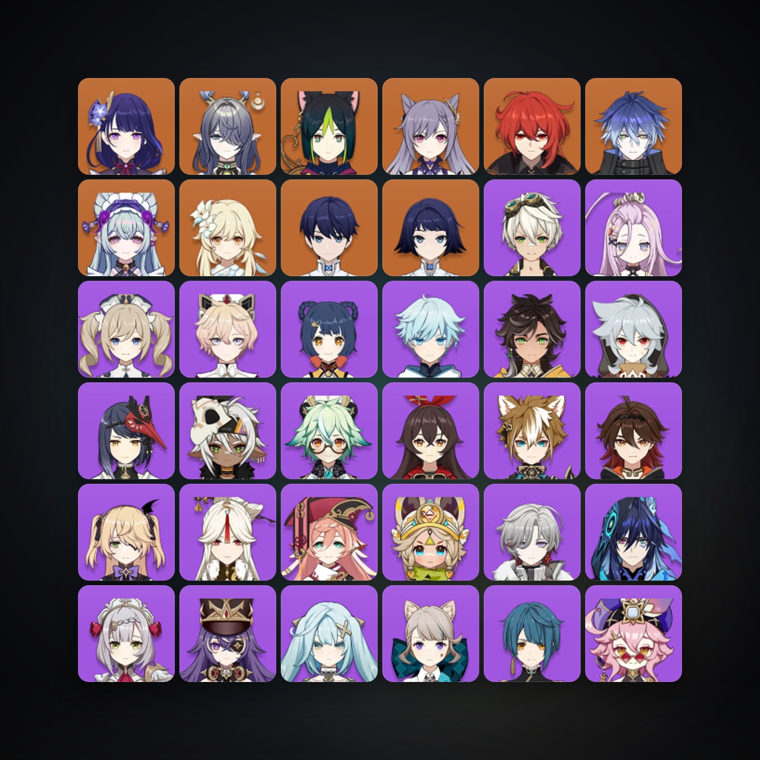 Genshin Impact account — AR 50 | 42 Chars | 7× 5★ — HabibiAccounts