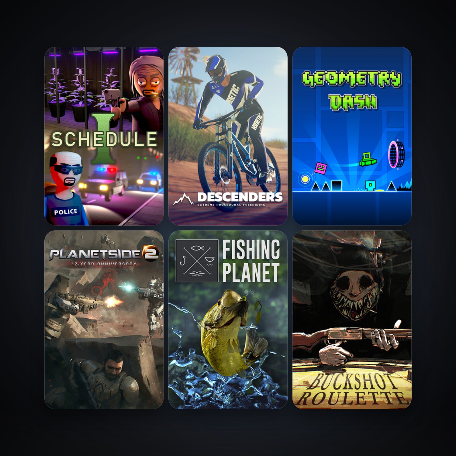 PlanetSide 2 + Geometry Dash, 15 games, clean — HabibiAccounts