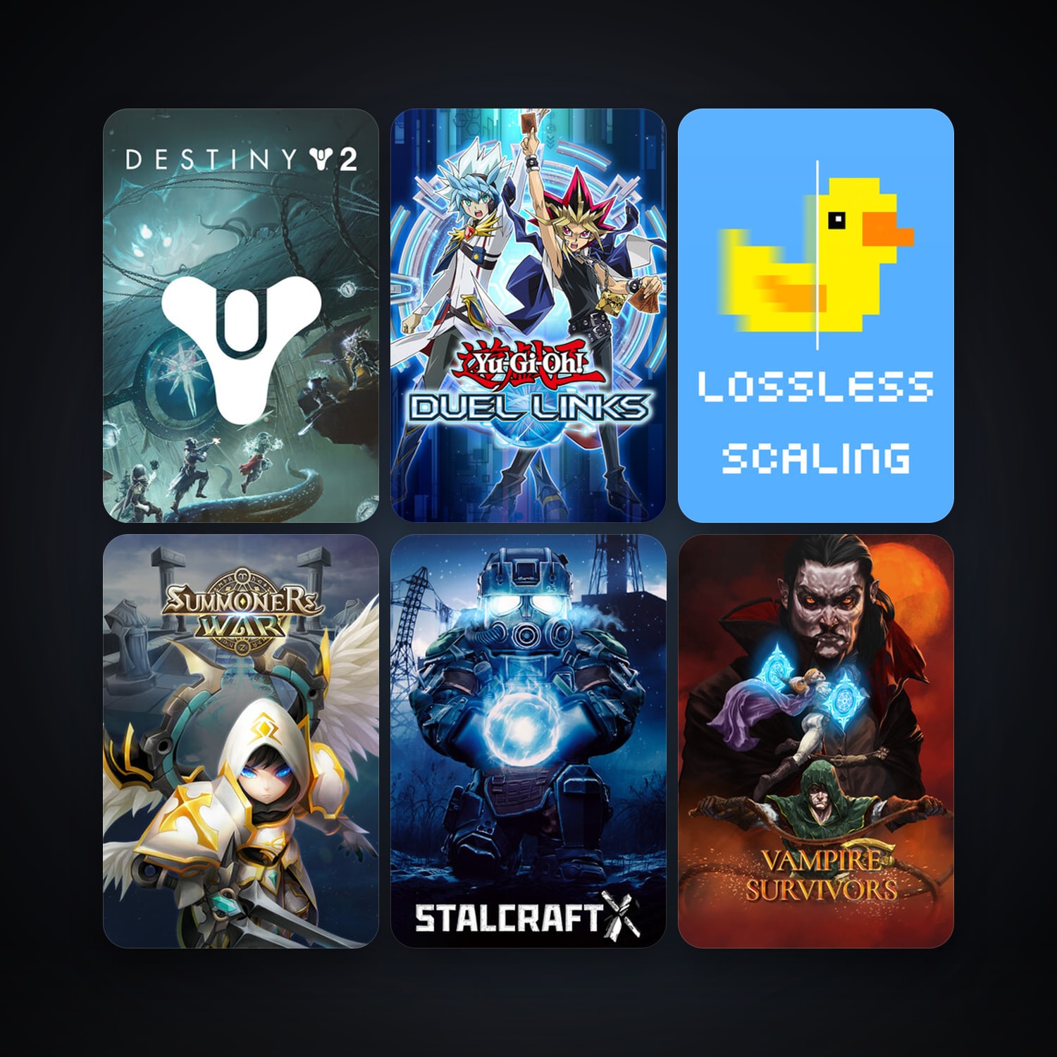 Yu-Gi-Oh! Duel Links + Lossless Scaling, 83 games, Steam 10, clean — HabibiAccounts