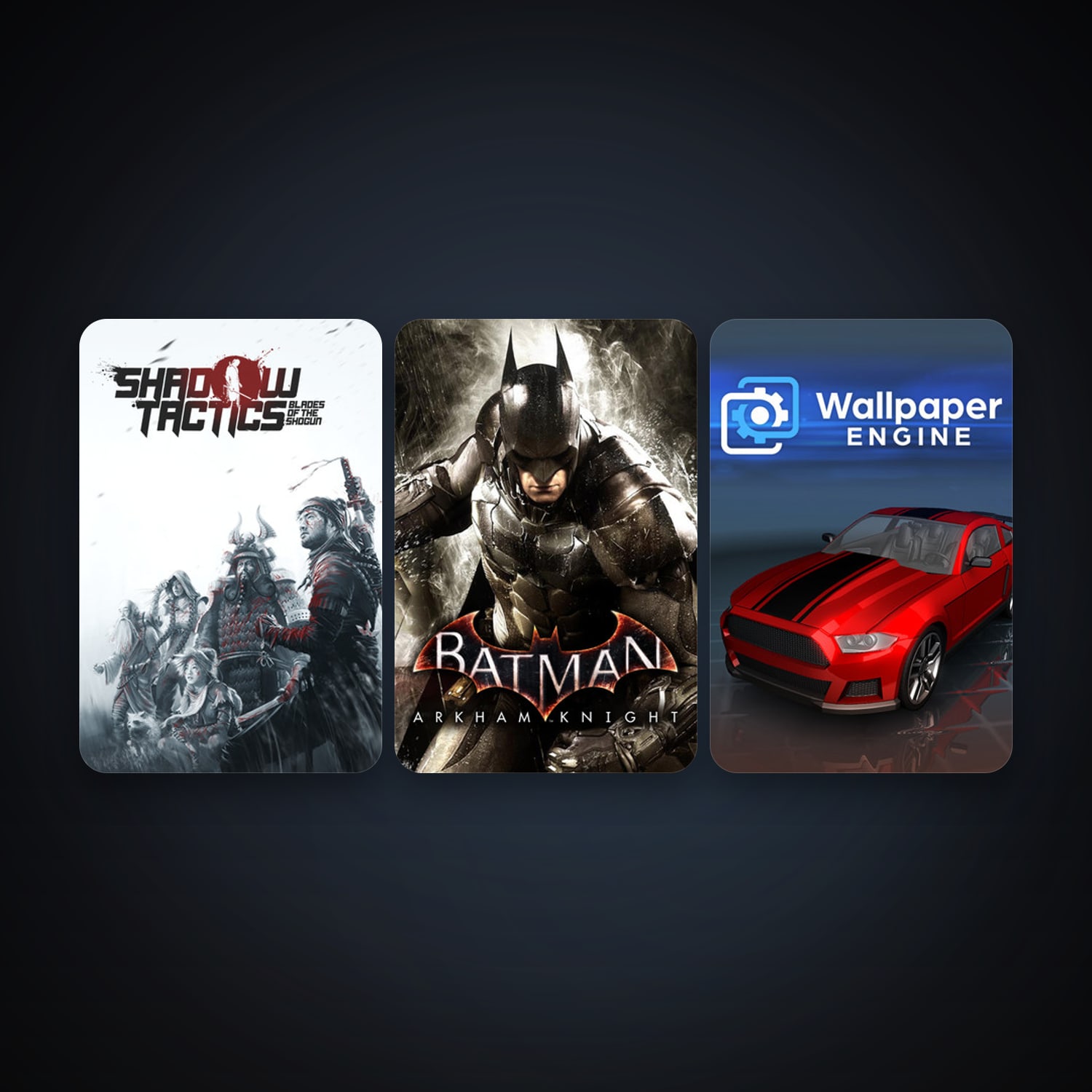 Batman: Arkham Knight + Shadow Tactics: Blades of the Shogun, 6 games, clean — HabibiAccounts