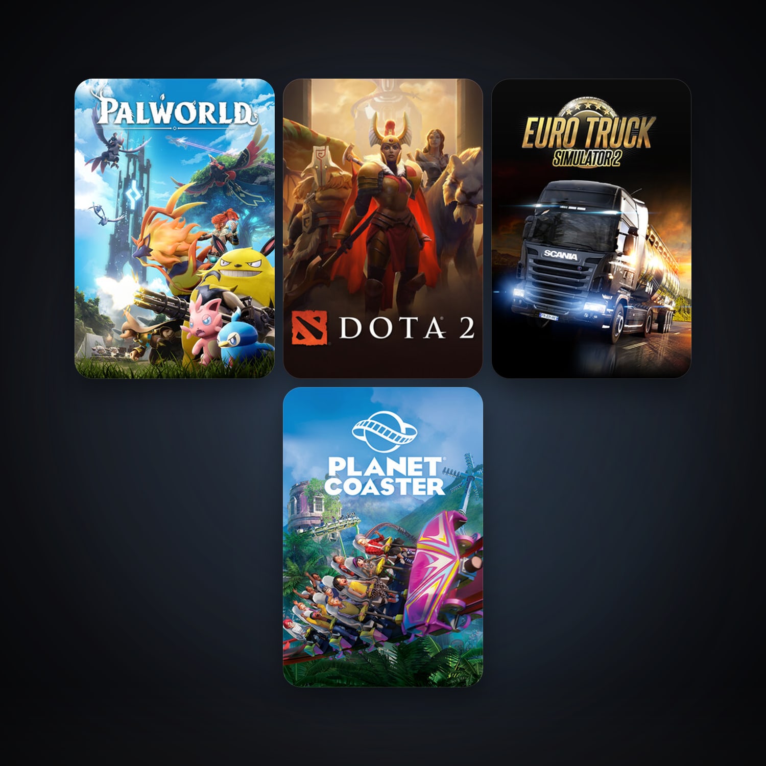 Dota 2 + Euro Truck Simulator 2, 7 games, clean — HabibiAccounts
