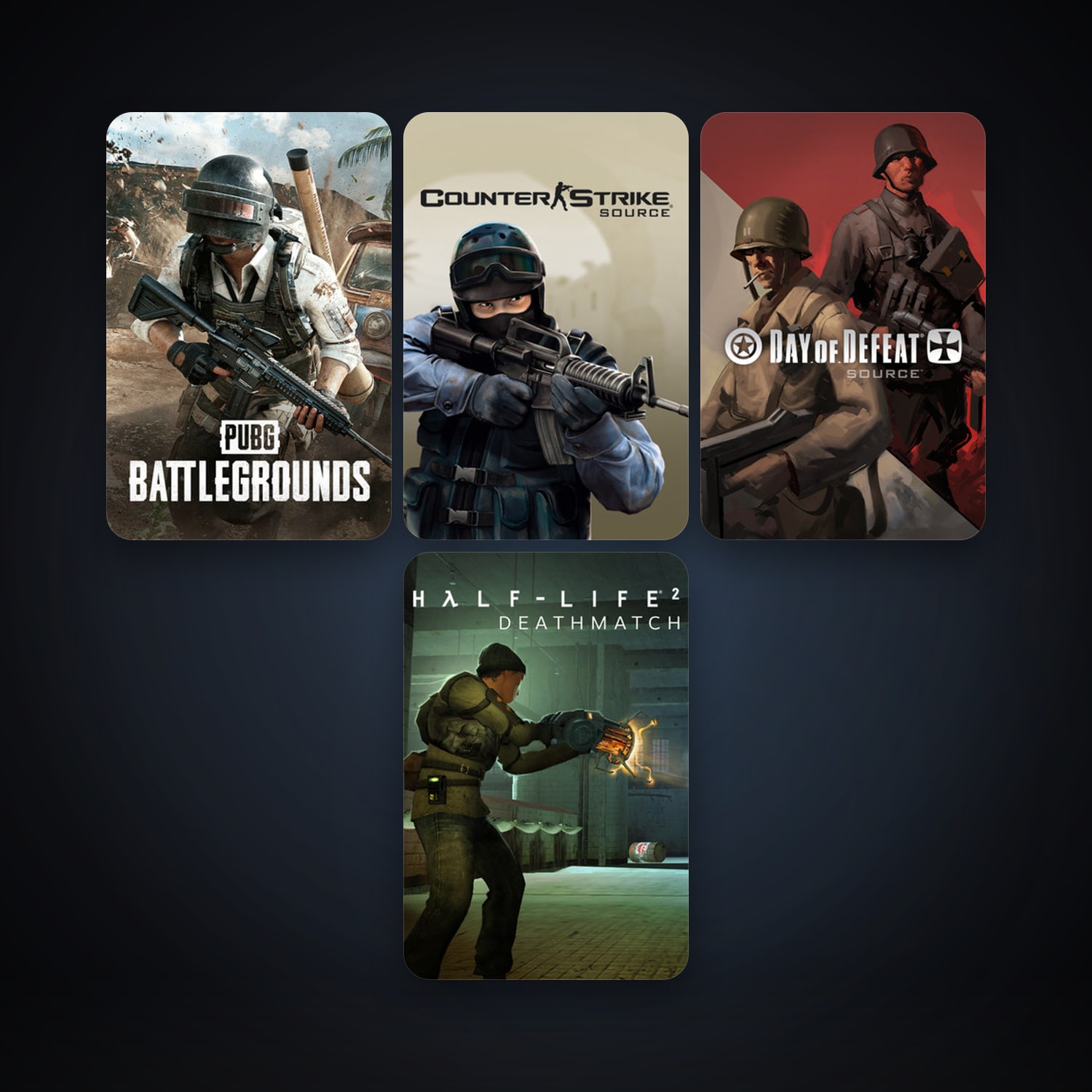 Counter-Strike: Source + Day of Defeat: Source, 4 games, clean — HabibiAccounts