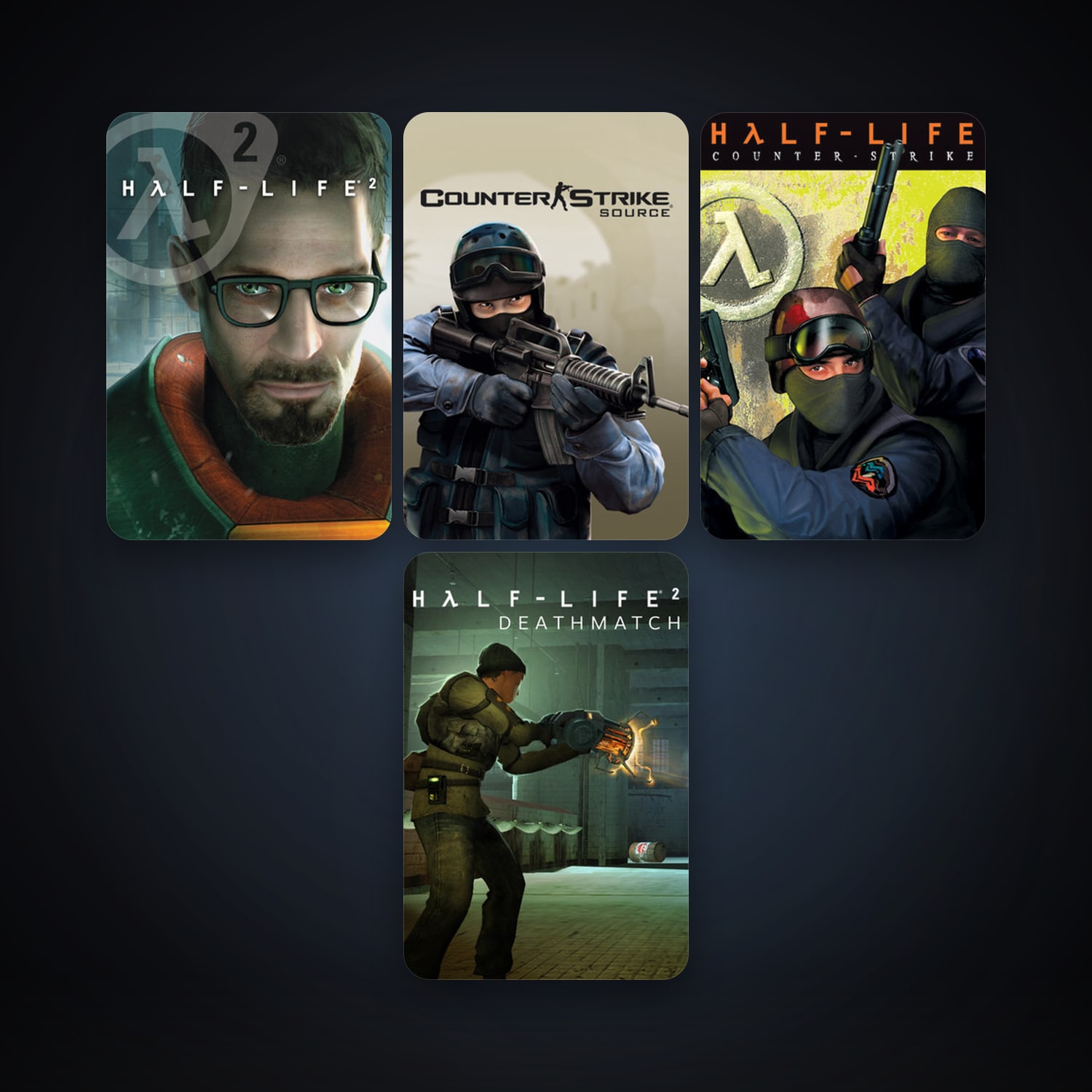 Counter-Strike + Half-Life 2, 11 games, Steam 10, clean — HabibiAccounts