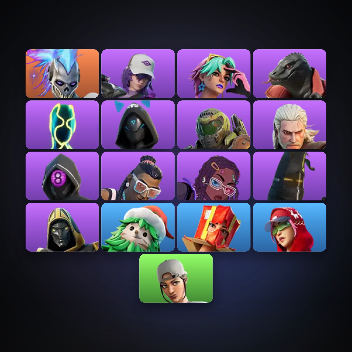 Fortnite account with Renzo the Destroyer & Peri — 17 skins — lvl 704 — HabibiAccounts