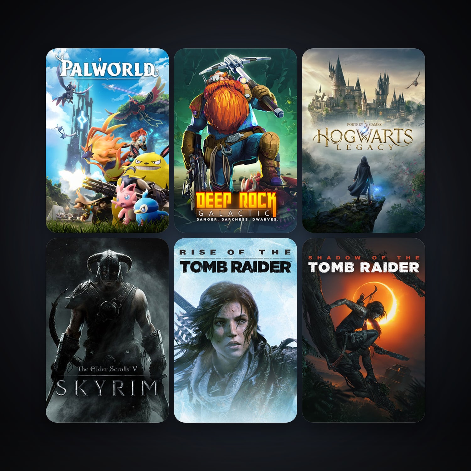 The Elder Scrolls V: Skyrim + Tomb Raider, 75 games, Steam 10, clean — HabibiAccounts