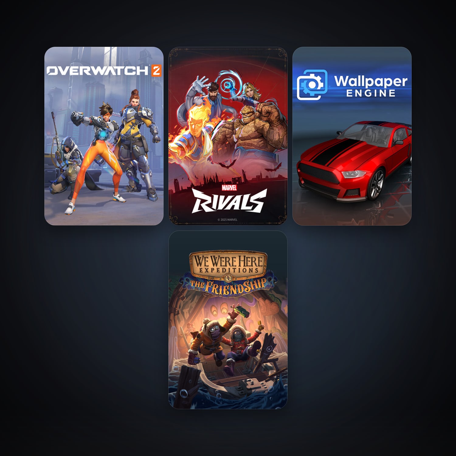 Wallpaper Engine + Aimlabs, 10 games, clean — HabibiAccounts